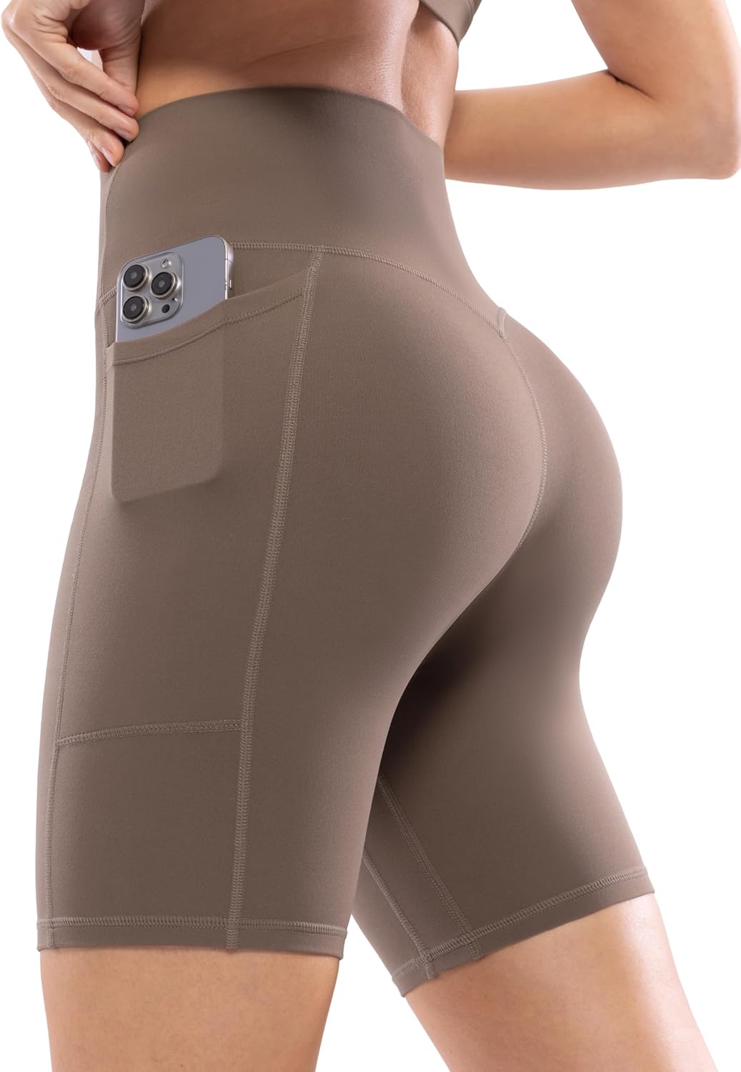 POSHDIVAH Women’s Yoga Shorts with Pockets