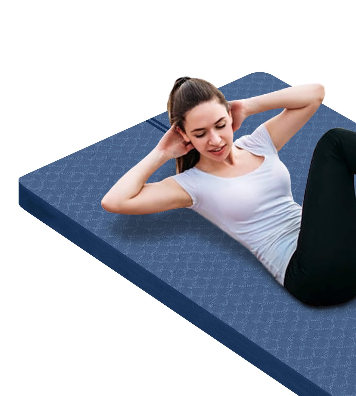 Nuveti Large Thick Yoga & Exercise Mat with Bag