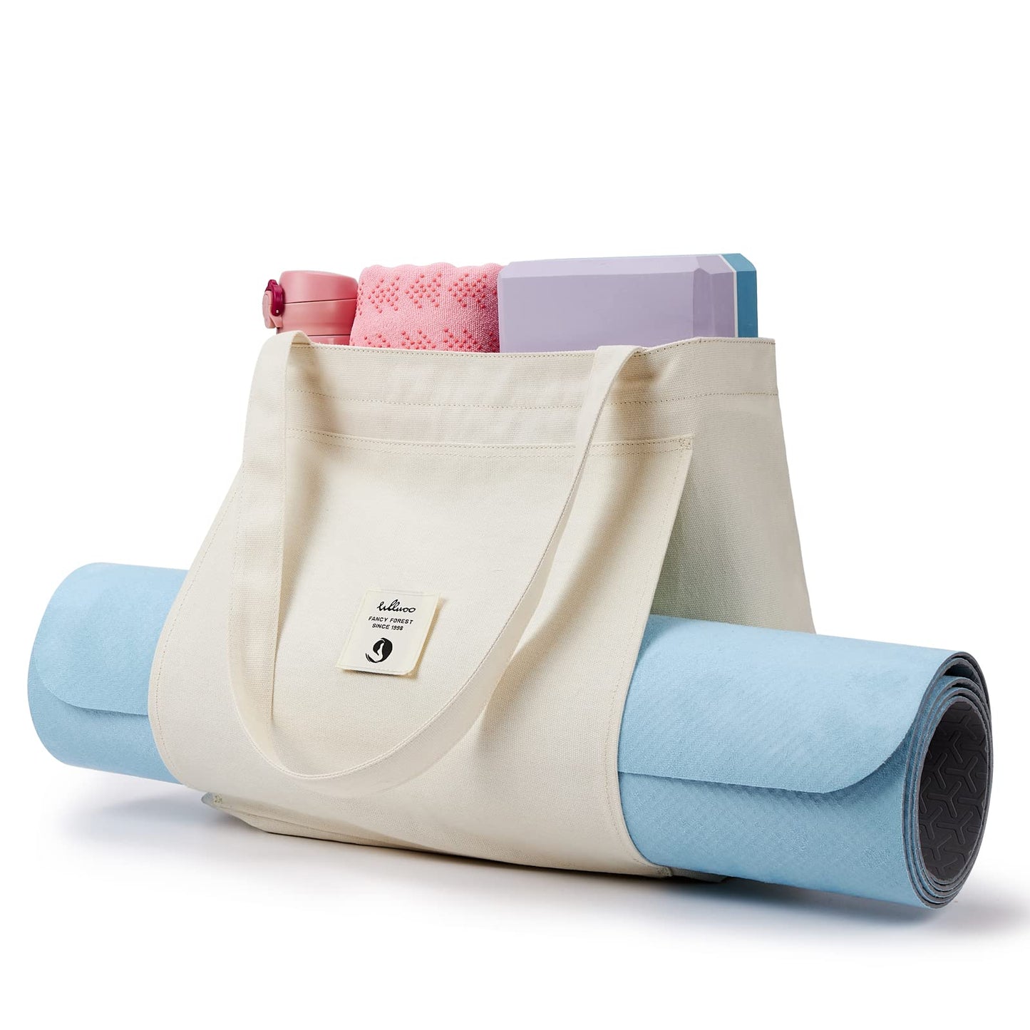 WLLWOO Yoga Mat Tote Bag for Women