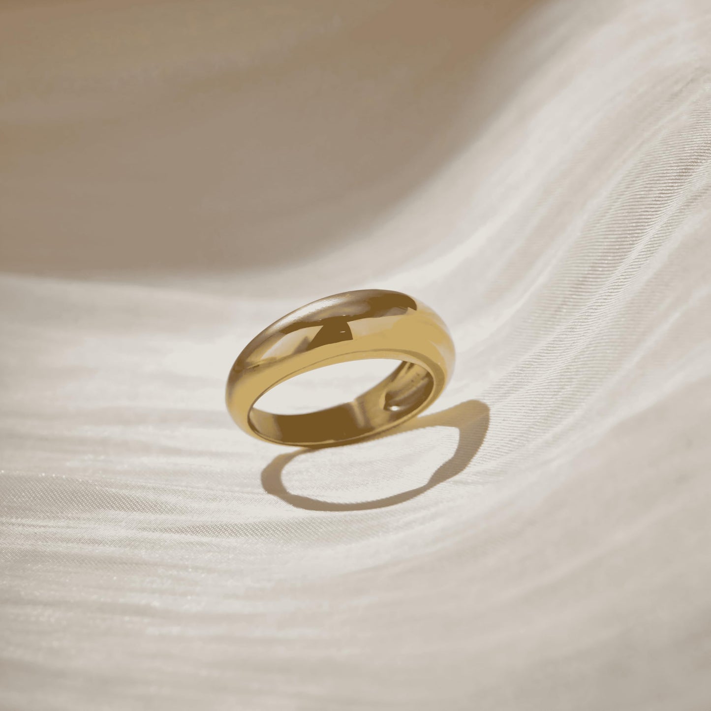 Gold Chunky Adjustable Rings