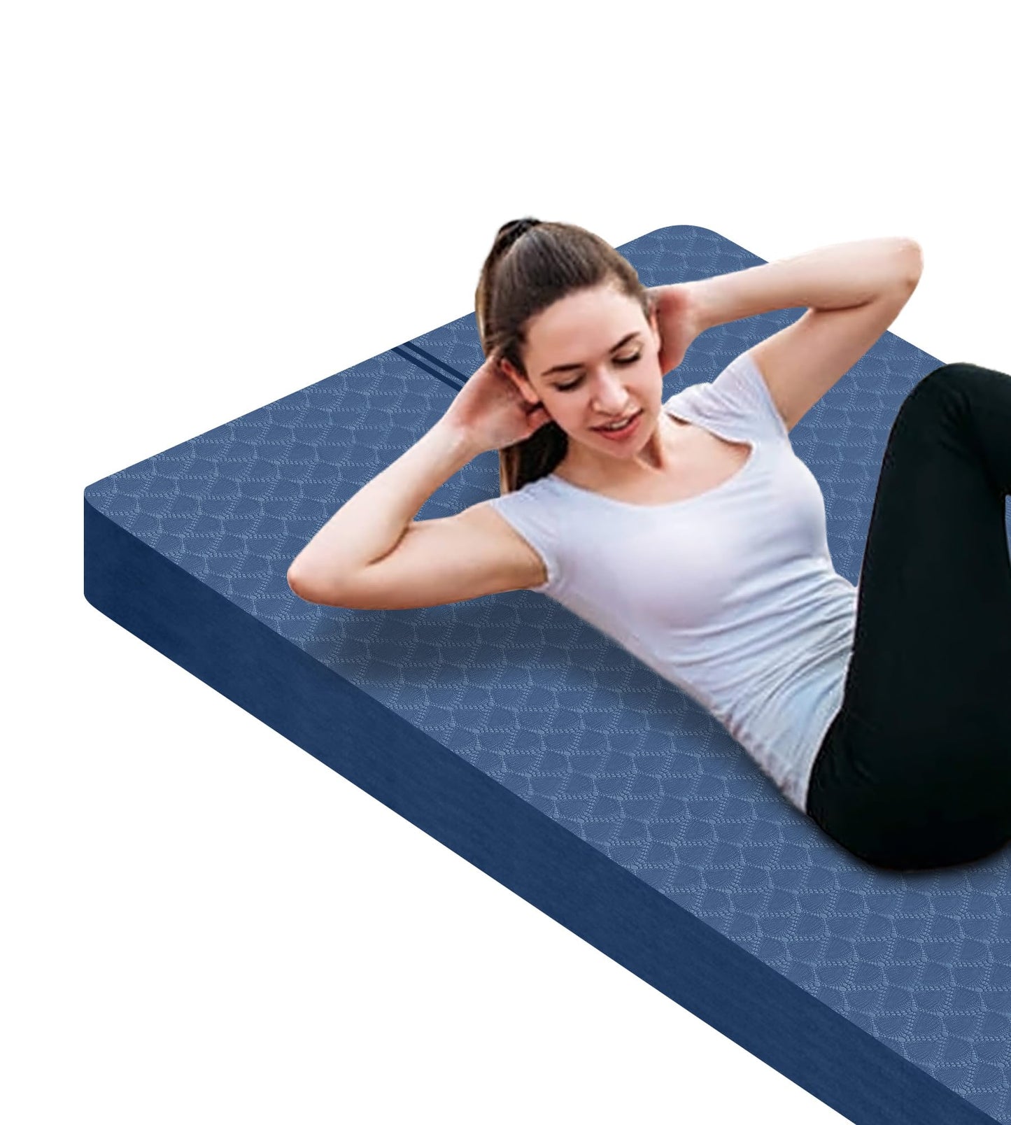 Nuveti Large Thick Yoga & Exercise Mat with Bag