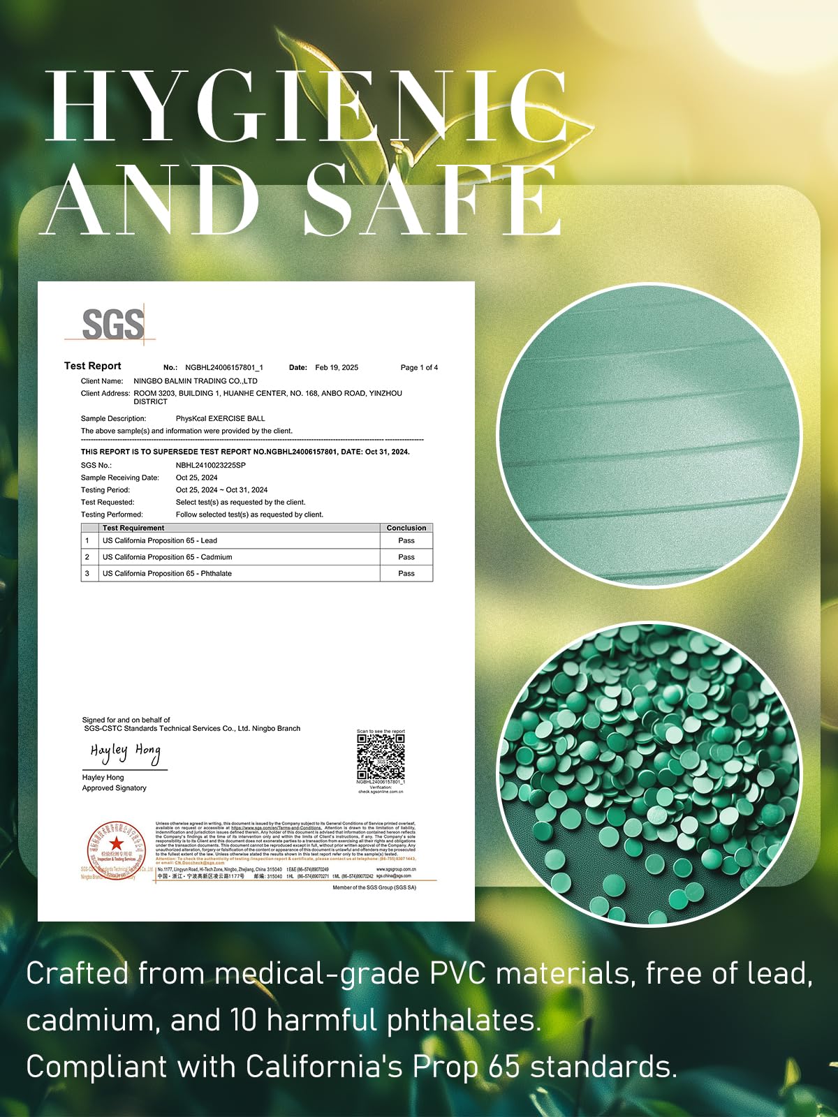 Yoga Ball with Pump – 4 Sizes for Fitness & Therapy