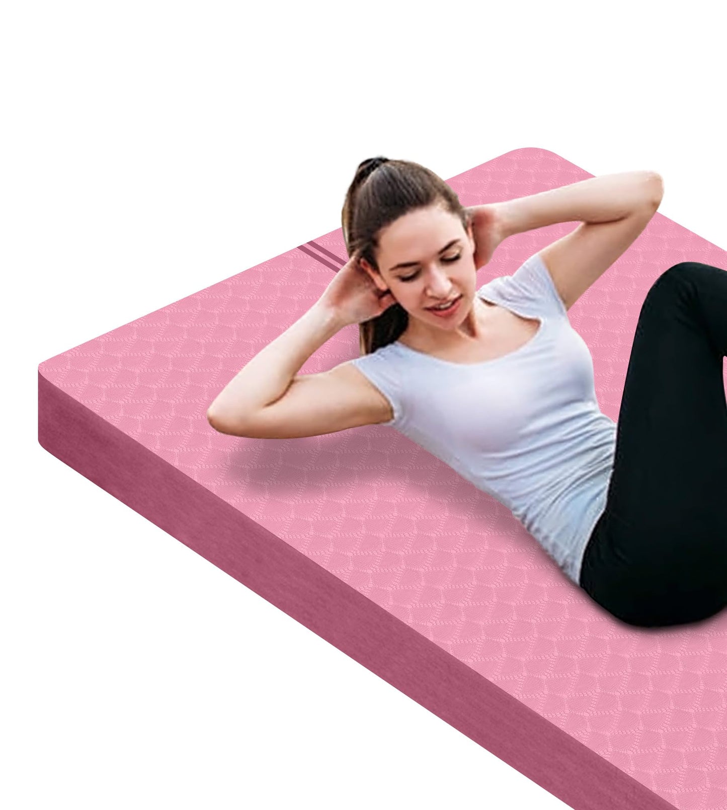 Nuveti Large Thick Yoga & Exercise Mat with Bag