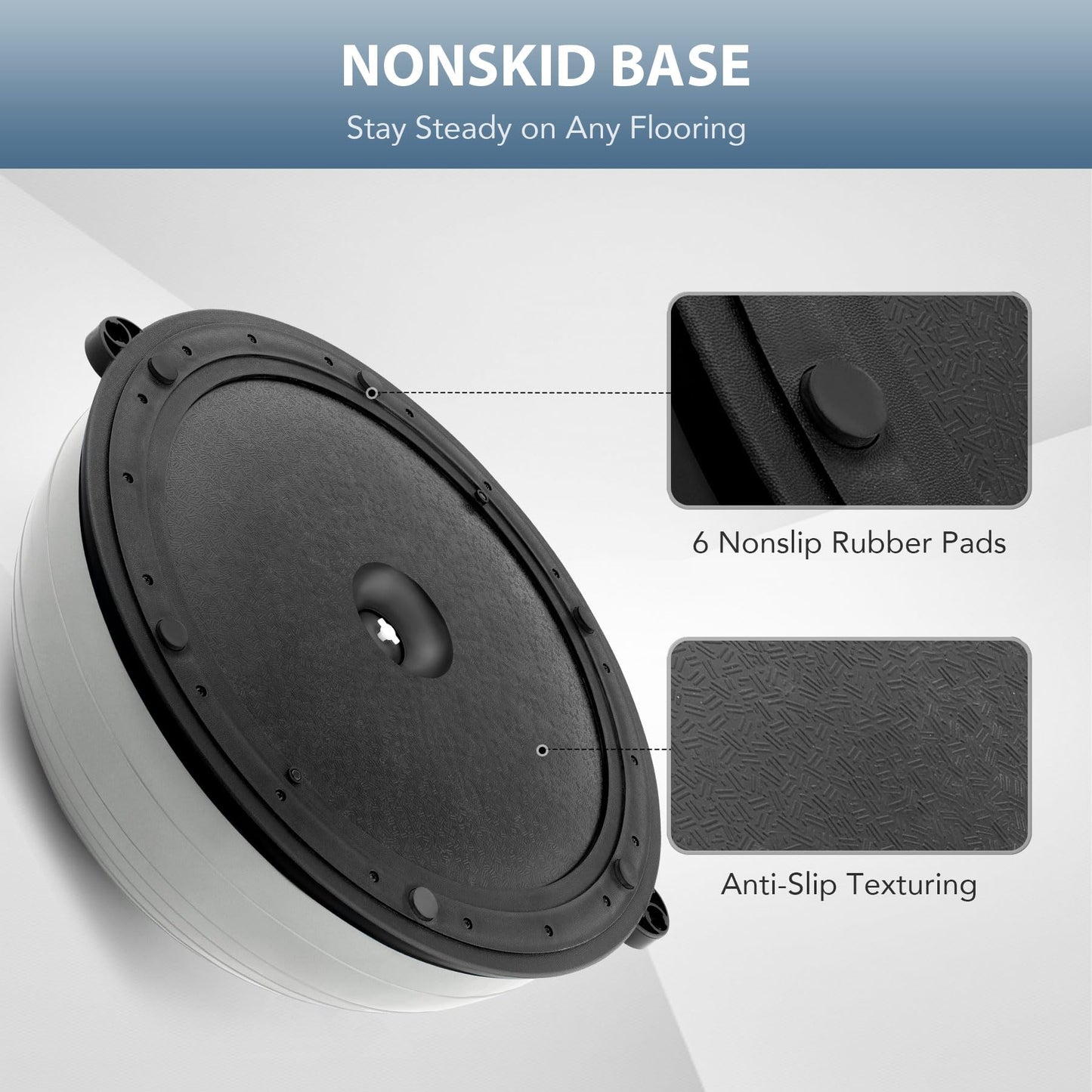 ZELUS Balance Ball Trainer with Resistance Bands