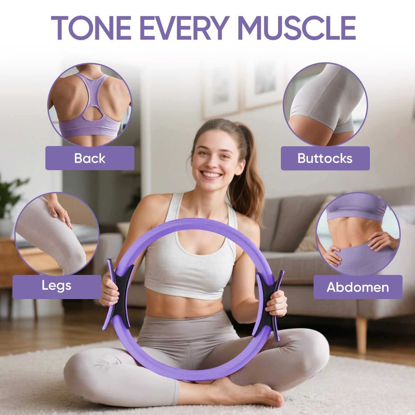 Home Pilates Kit with Rings, Balls & Resistance Bands