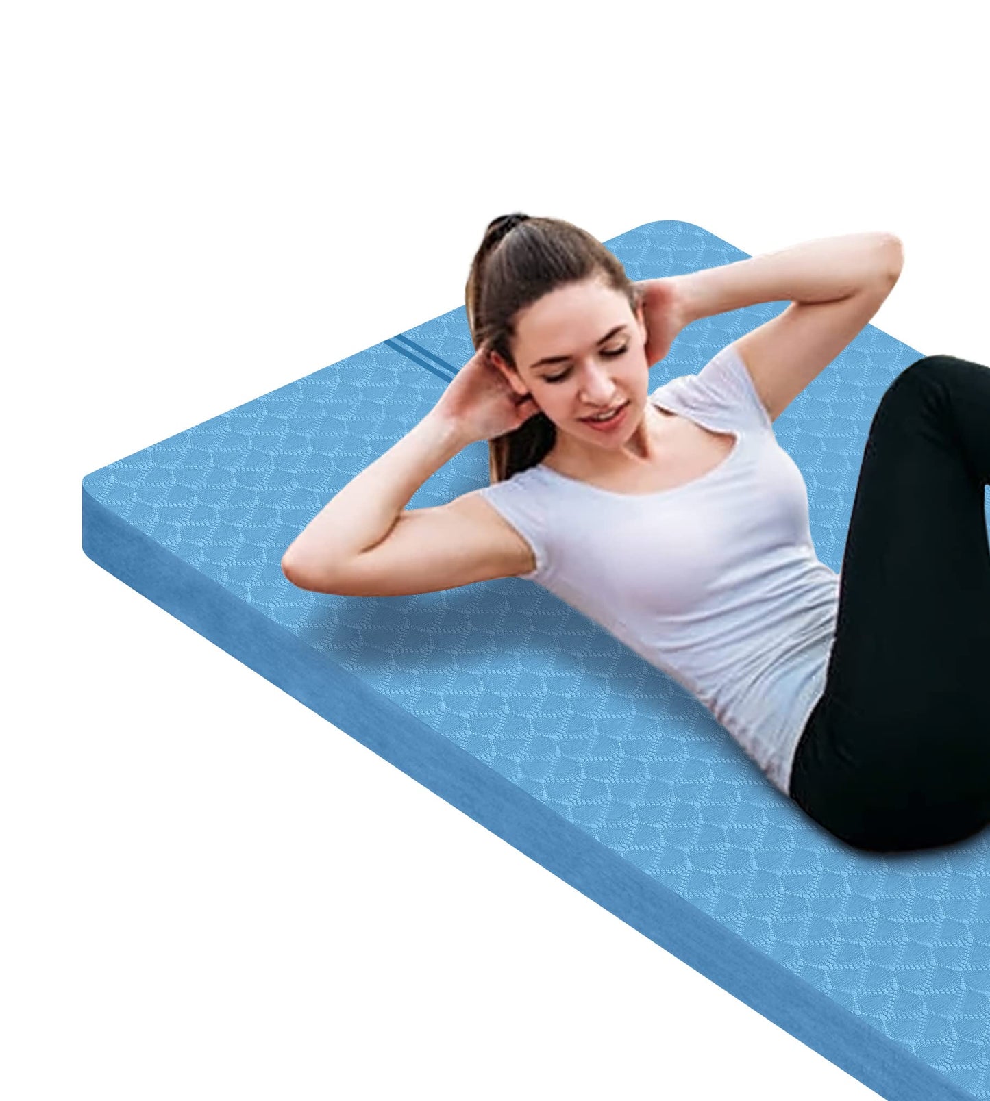 Nuveti Large Thick Yoga & Exercise Mat with Bag