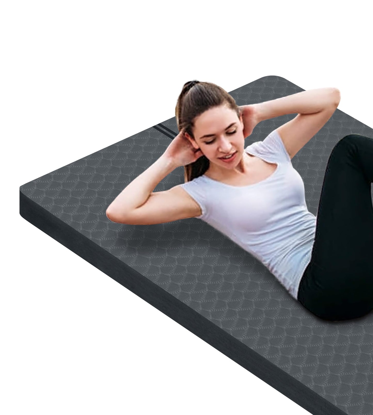 Nuveti Large Thick Yoga & Exercise Mat with Bag