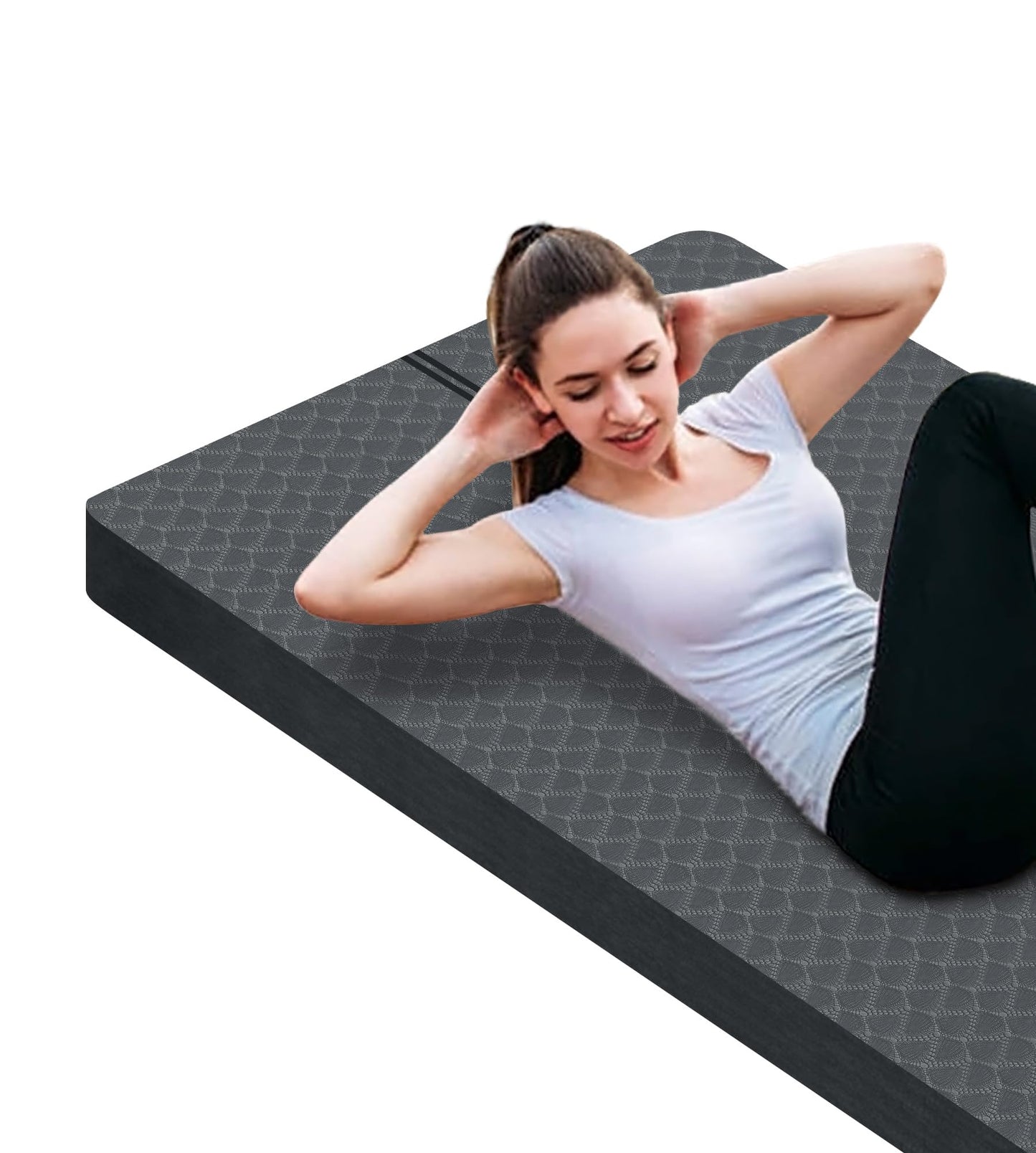 Nuveti Large Thick Yoga & Exercise Mat with Bag