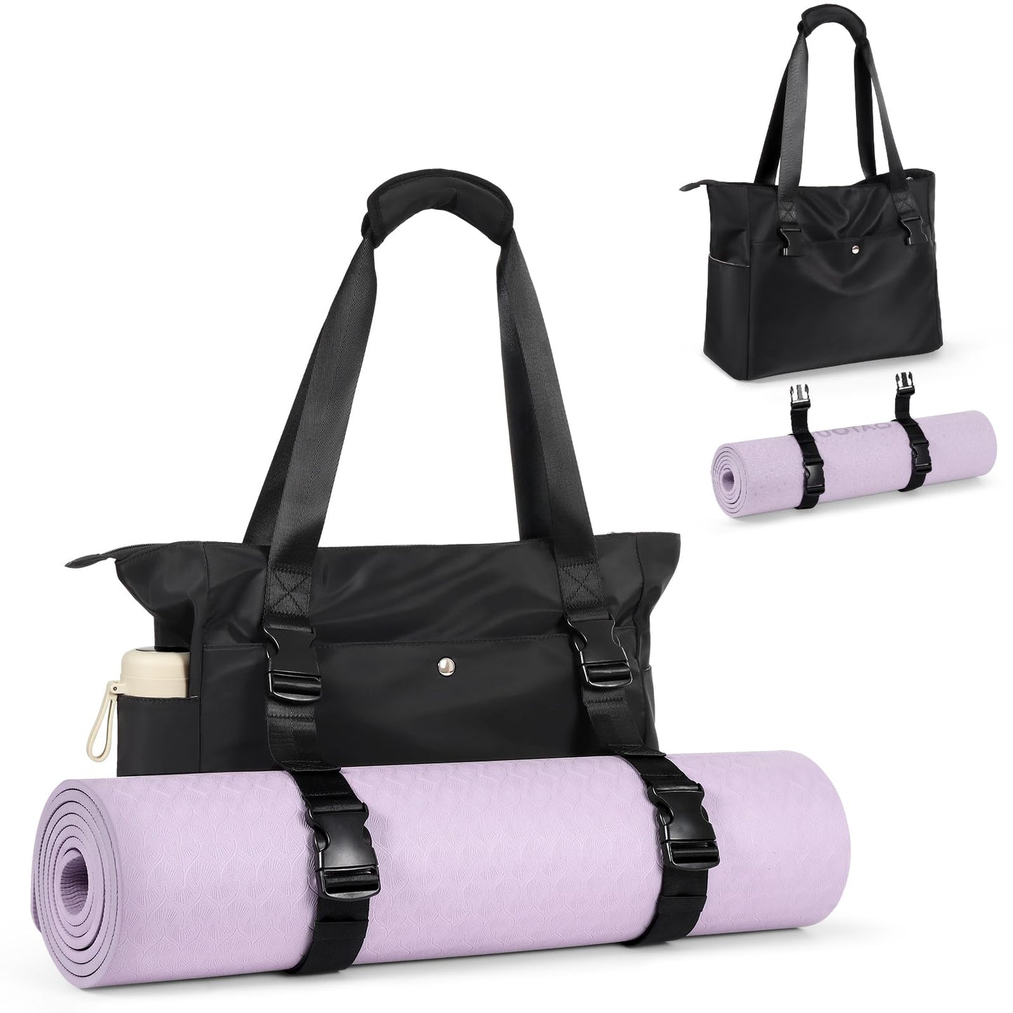 Yoga Mat Bag with Multi Pockets & Carrier Strap