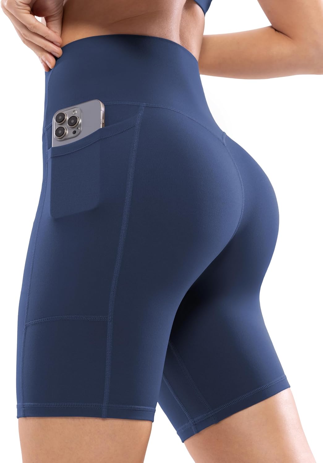 POSHDIVAH Women’s Yoga Shorts with Pockets