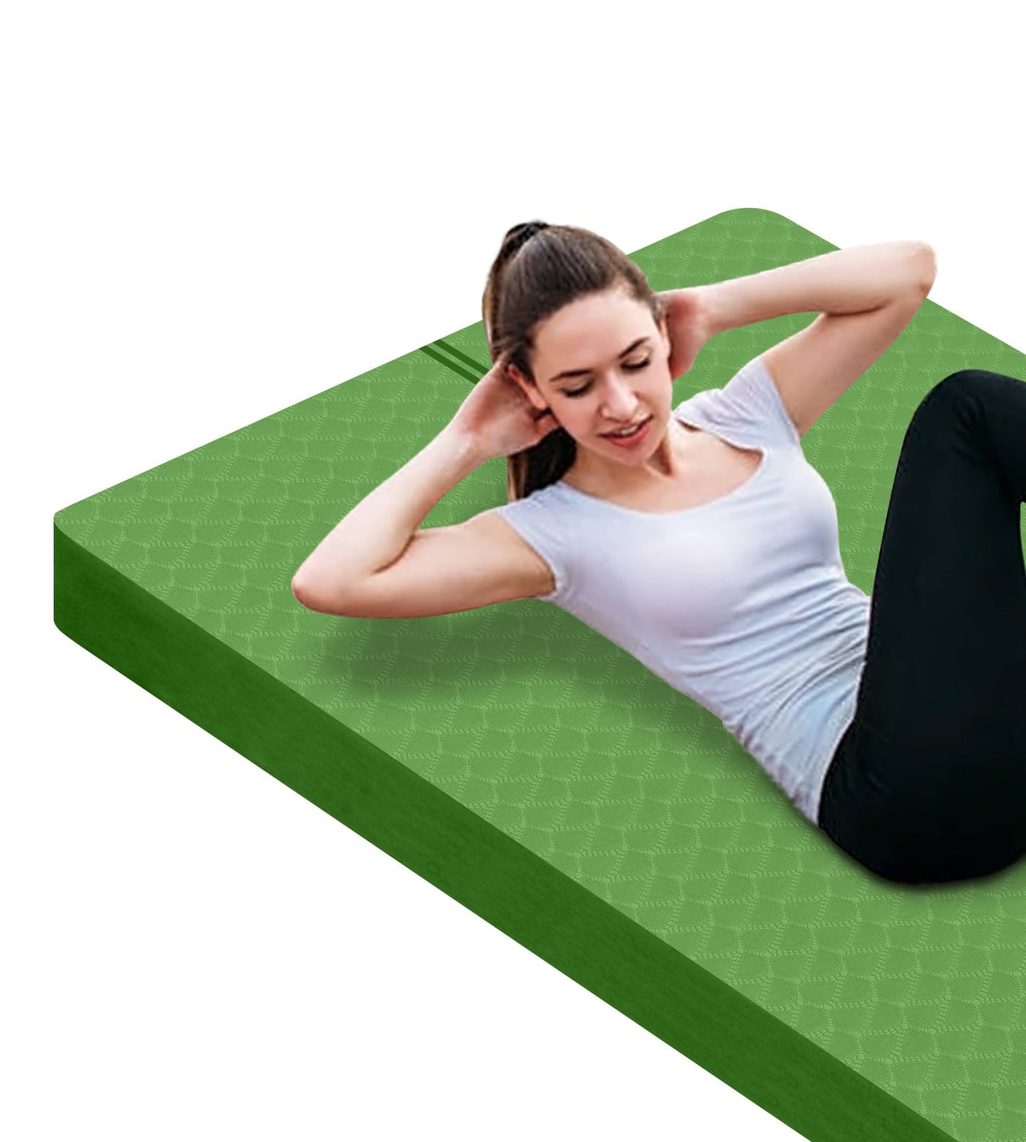 Nuveti Large Thick Yoga & Exercise Mat with Bag