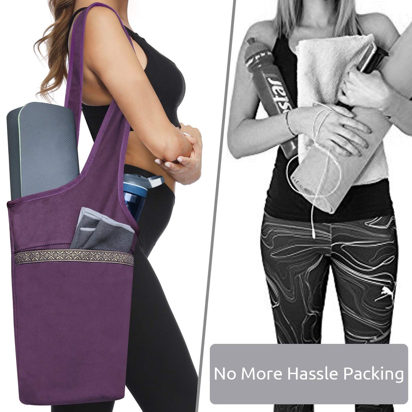 Ewedoos Yoga Mat Bag with Pocket