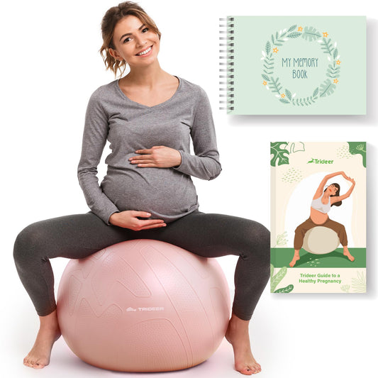 Trideer Pregnancy Yoga Ball – 440LB Anti-Burst, Non-Slip