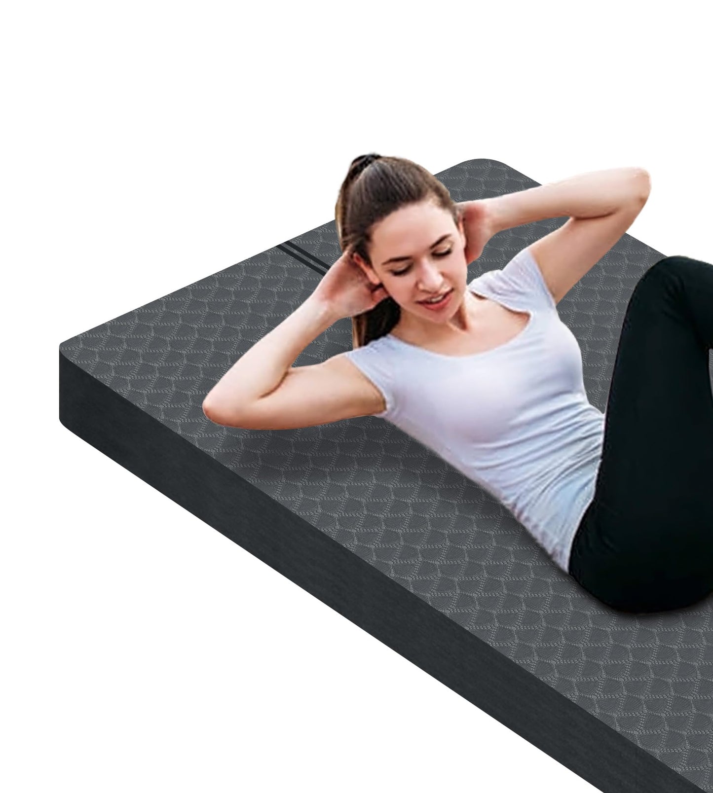 Nuveti Large Thick Yoga & Exercise Mat with Bag