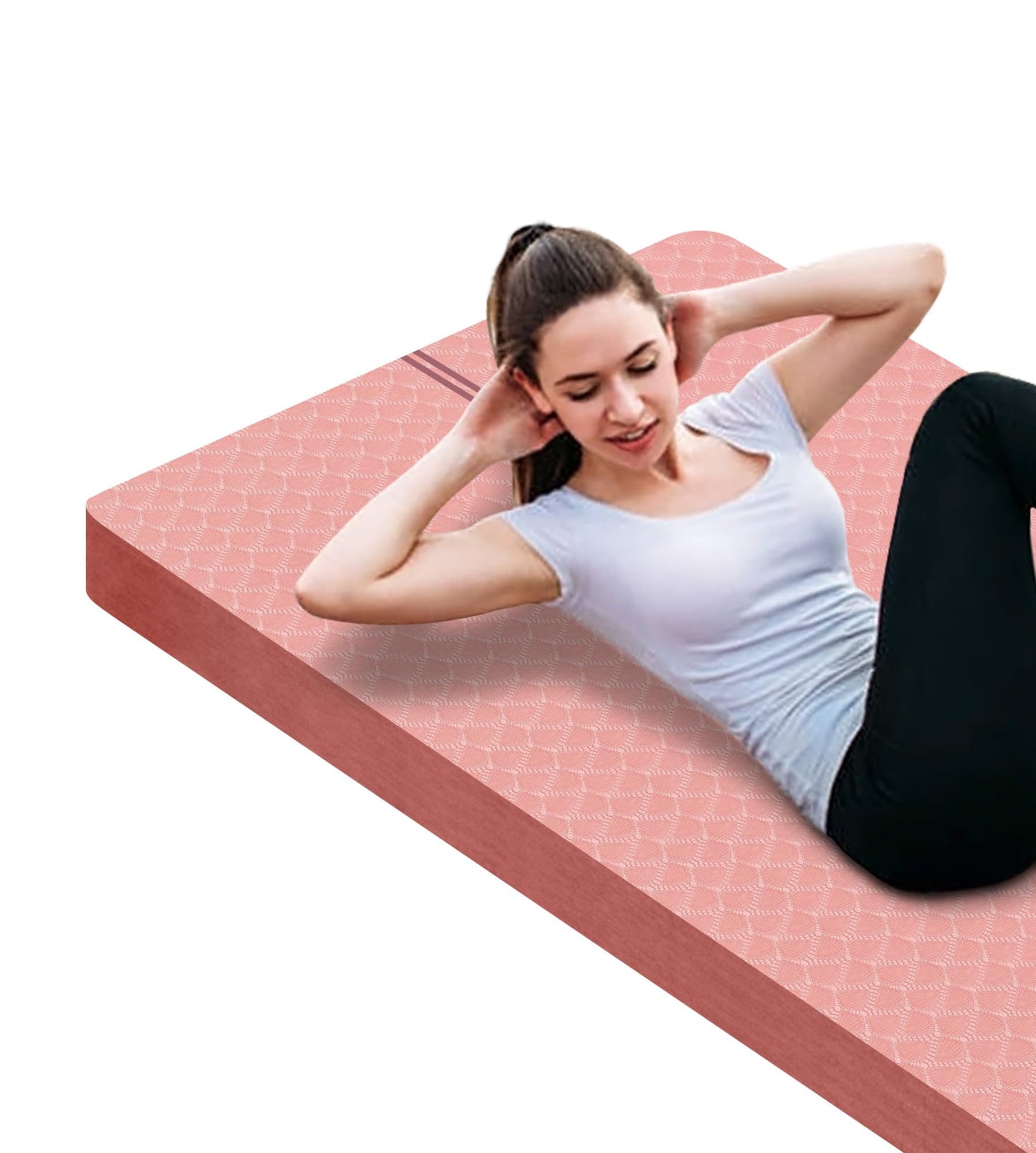 Nuveti Large Thick Yoga & Exercise Mat with Bag