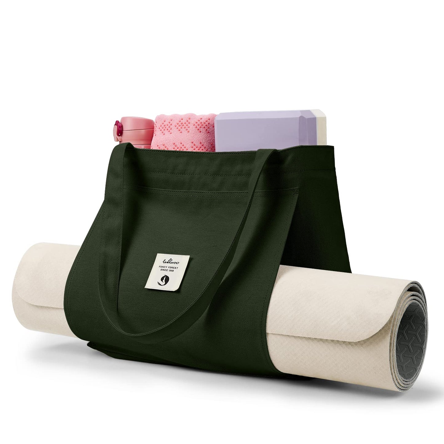 WLLWOO Yoga Mat Tote Bag for Women