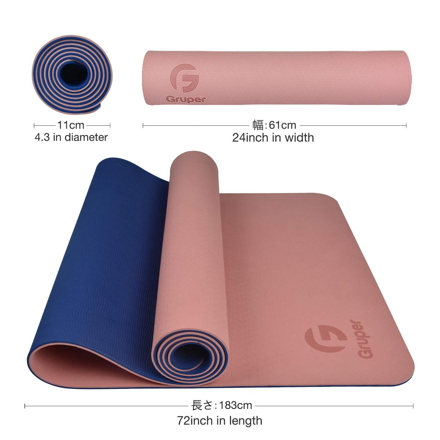 Non-Slip Eco-Friendly Yoga Mat with Strap