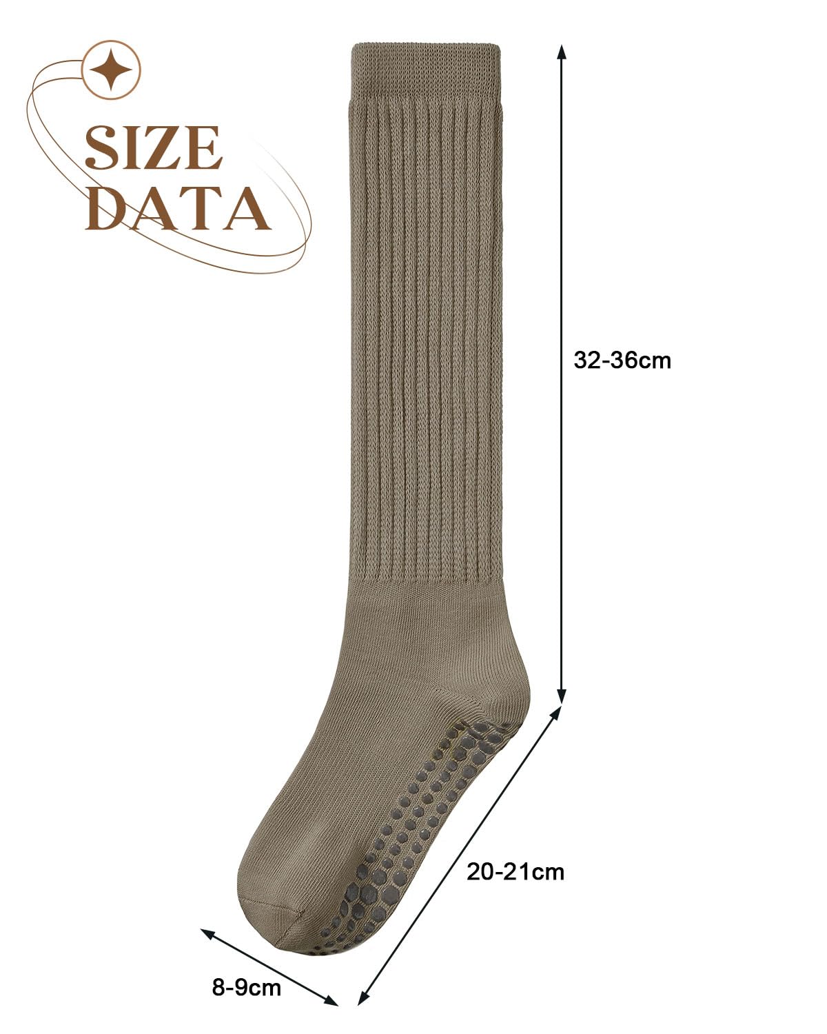 Century Star Non-Slip Yoga Pilates Socks