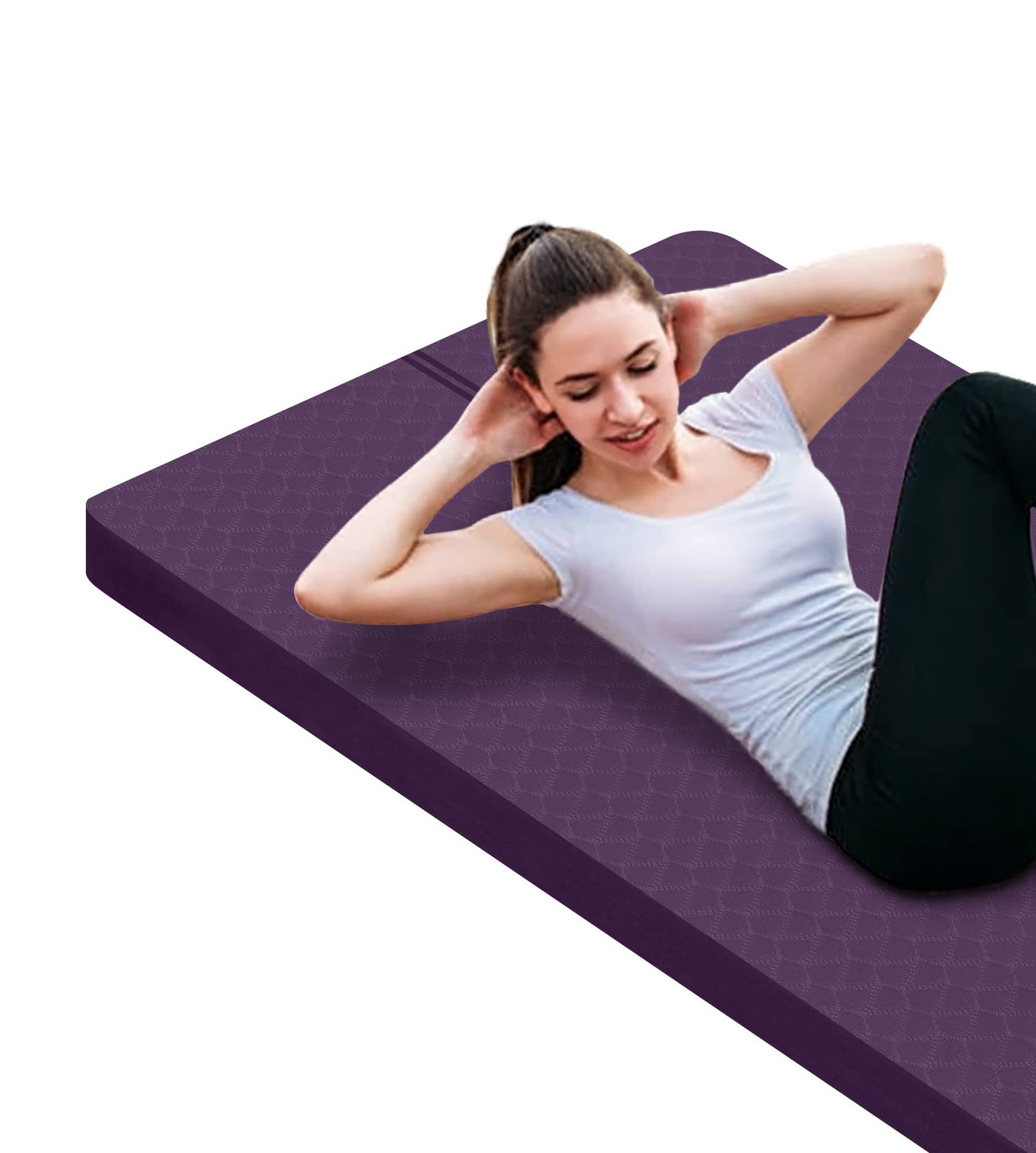 Nuveti Large Thick Yoga & Exercise Mat with Bag