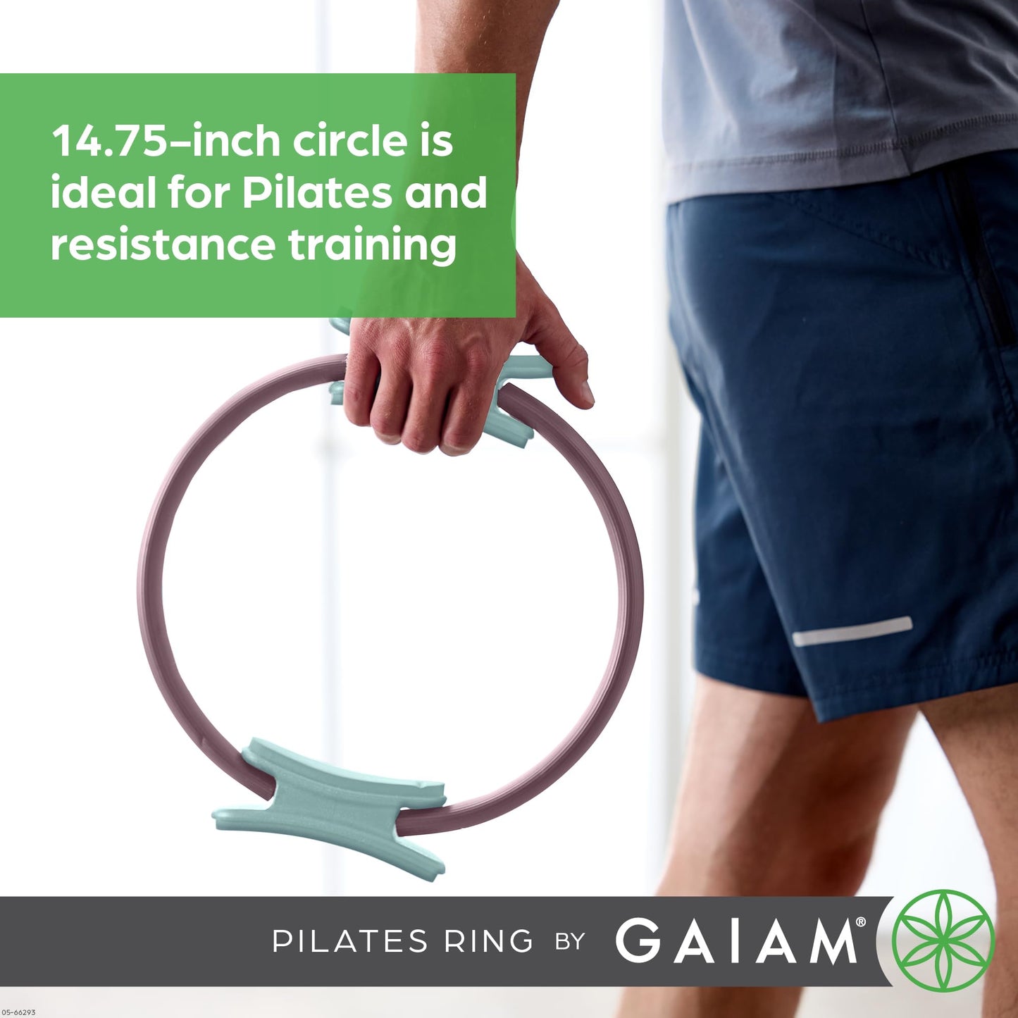 Gaiam Pilates Ring – Foam Handle Fitness Circle