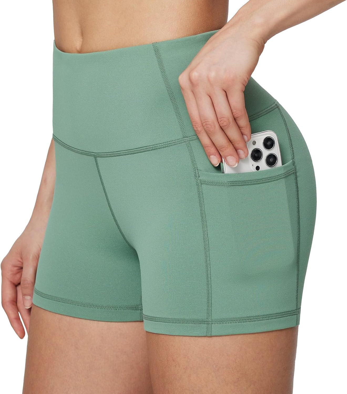 Baleaf Women’s High-Waist Biker Shorts with Pockets