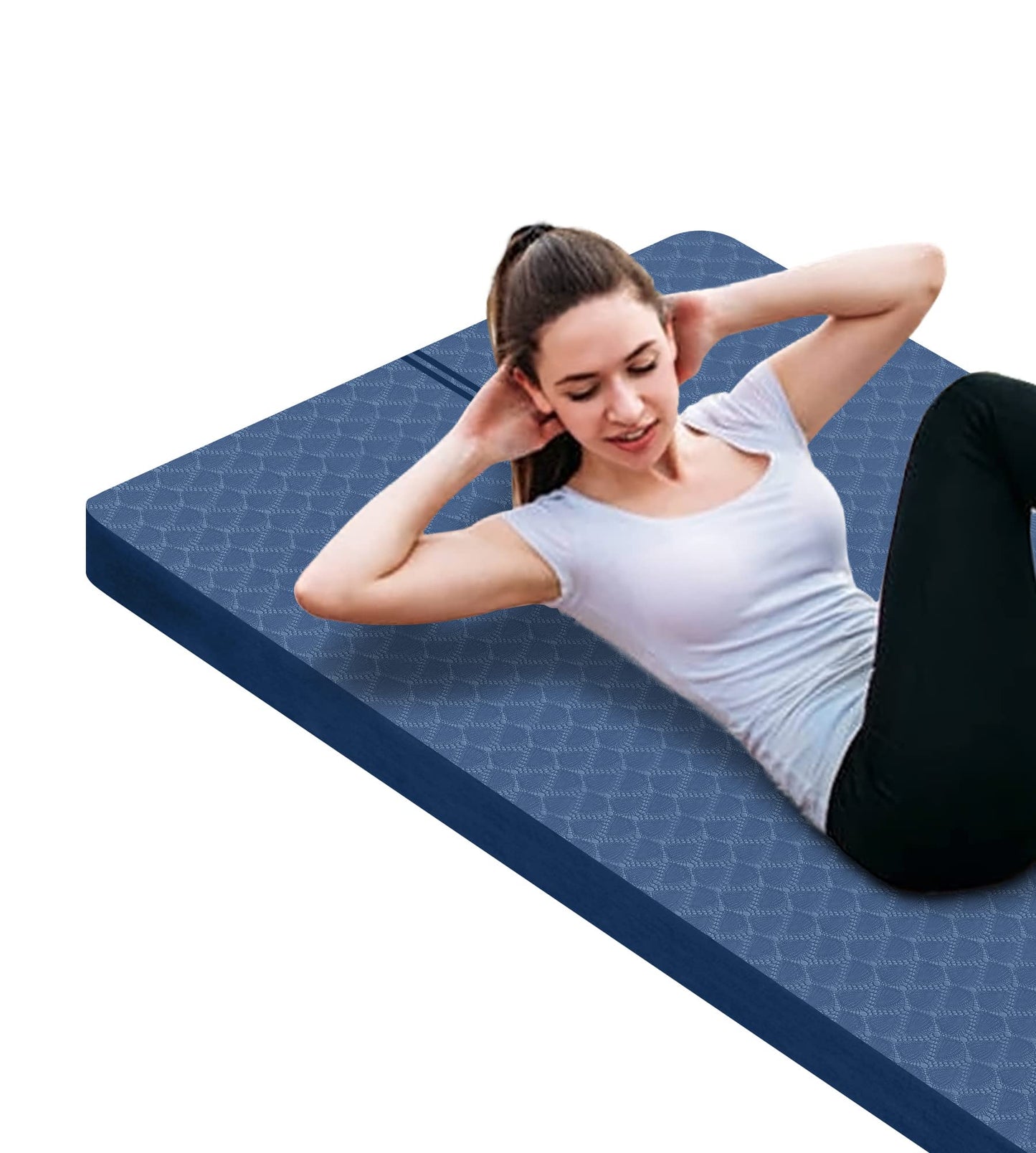 Nuveti Large Thick Yoga & Exercise Mat with Bag