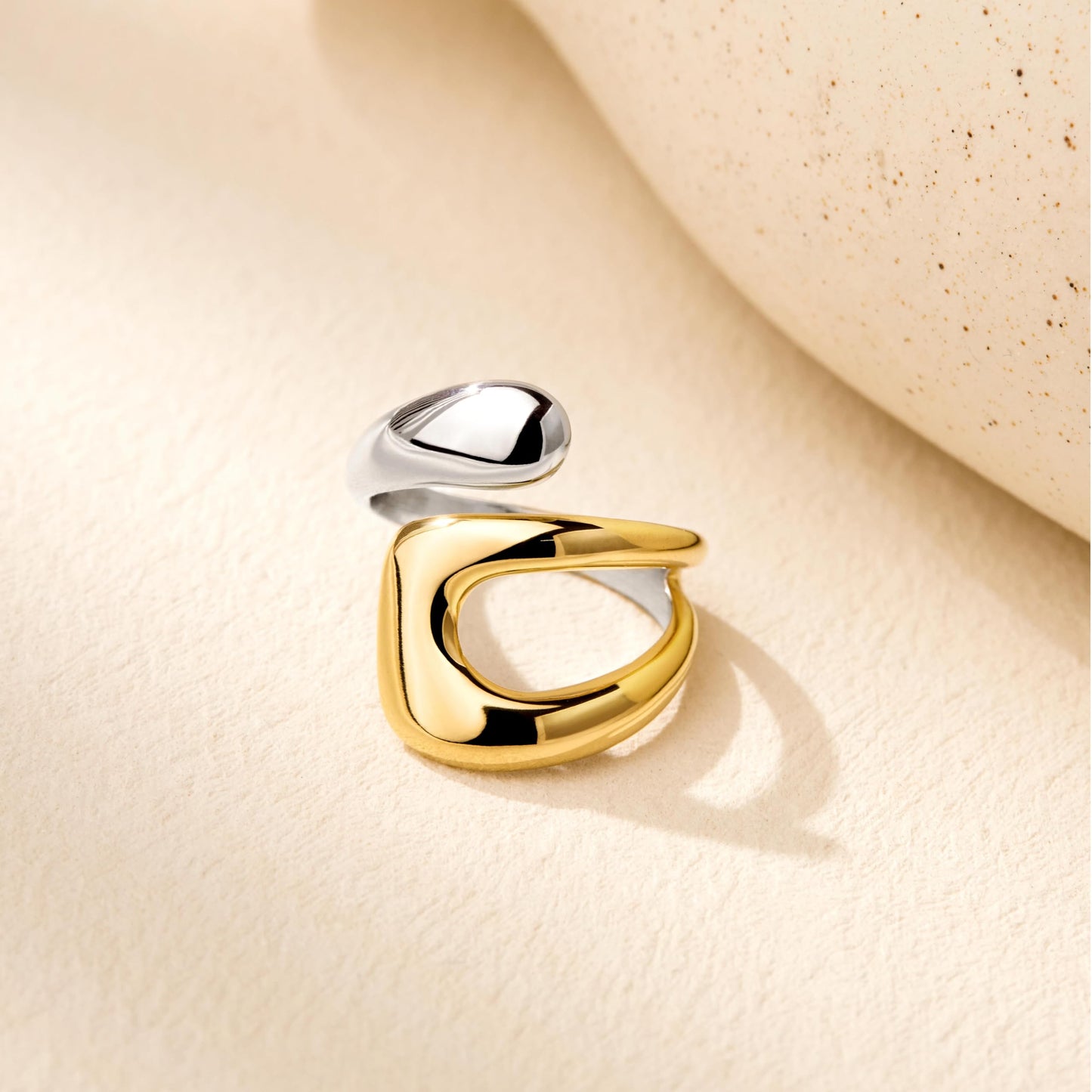 Gold Chunky Adjustable Rings