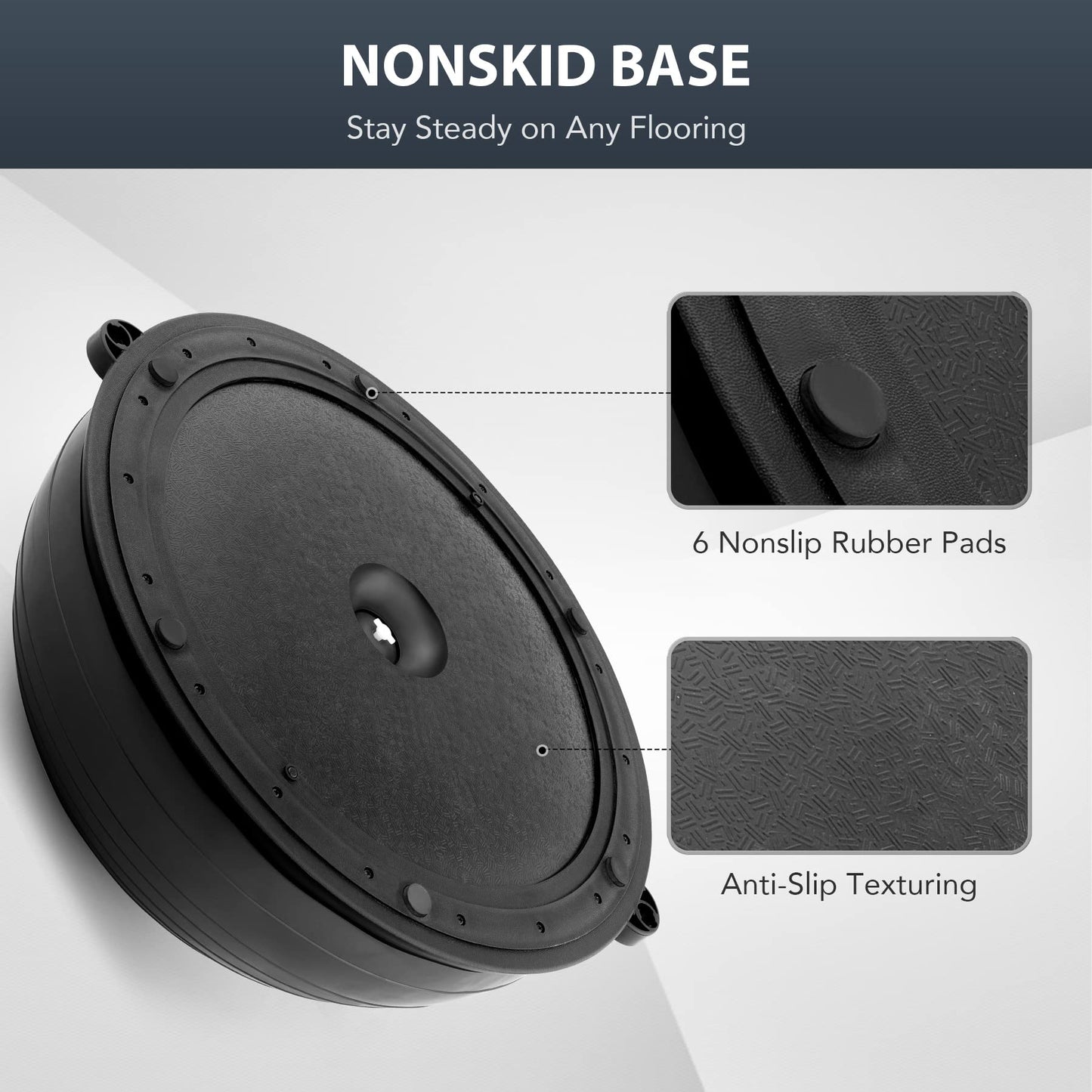 ZELUS Balance Ball Trainer with Resistance Bands