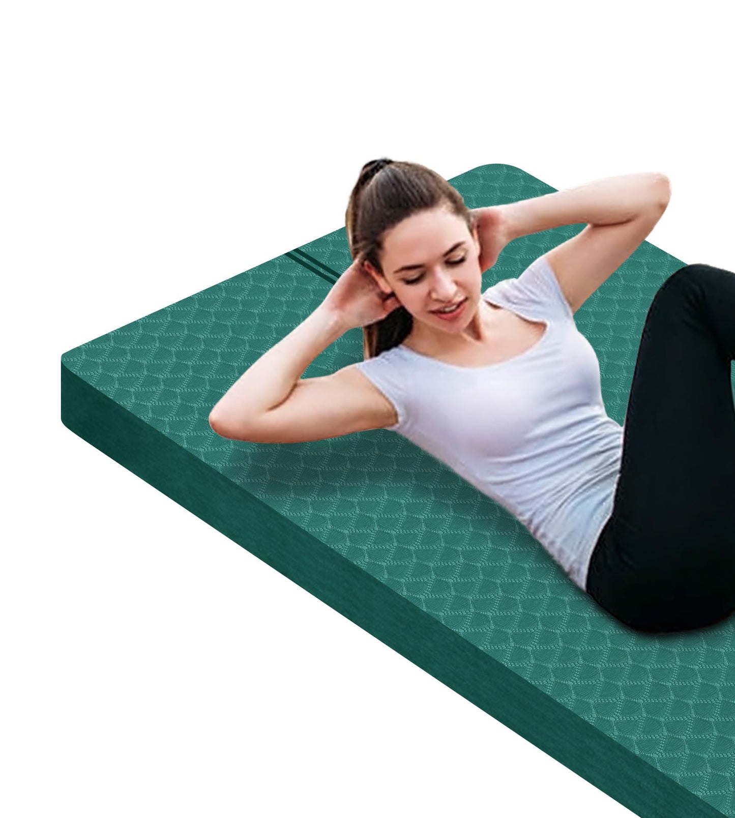 Nuveti Large Thick Yoga & Exercise Mat with Bag