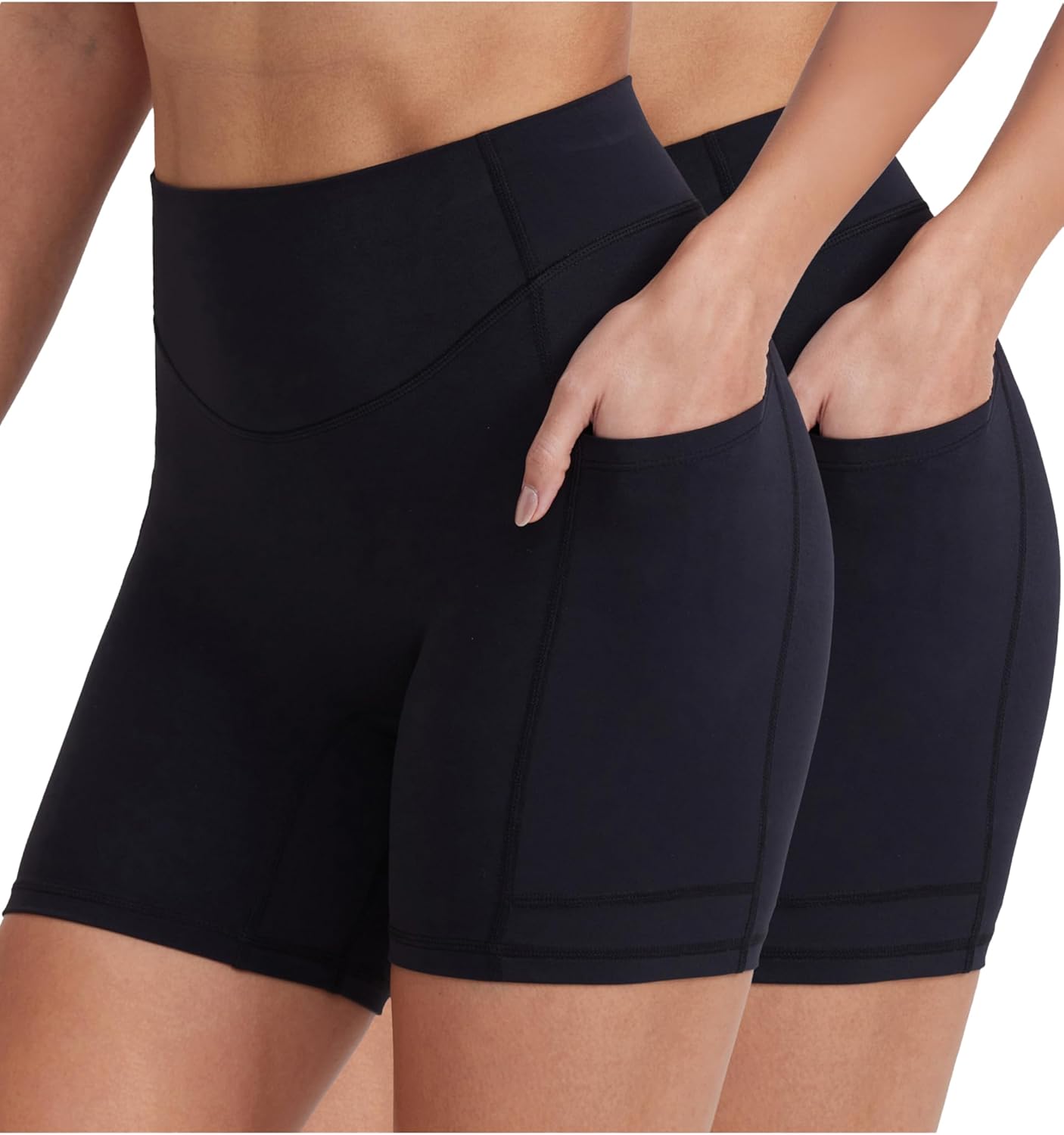 Women’s Biker Shorts with Pockets, 5"/8"