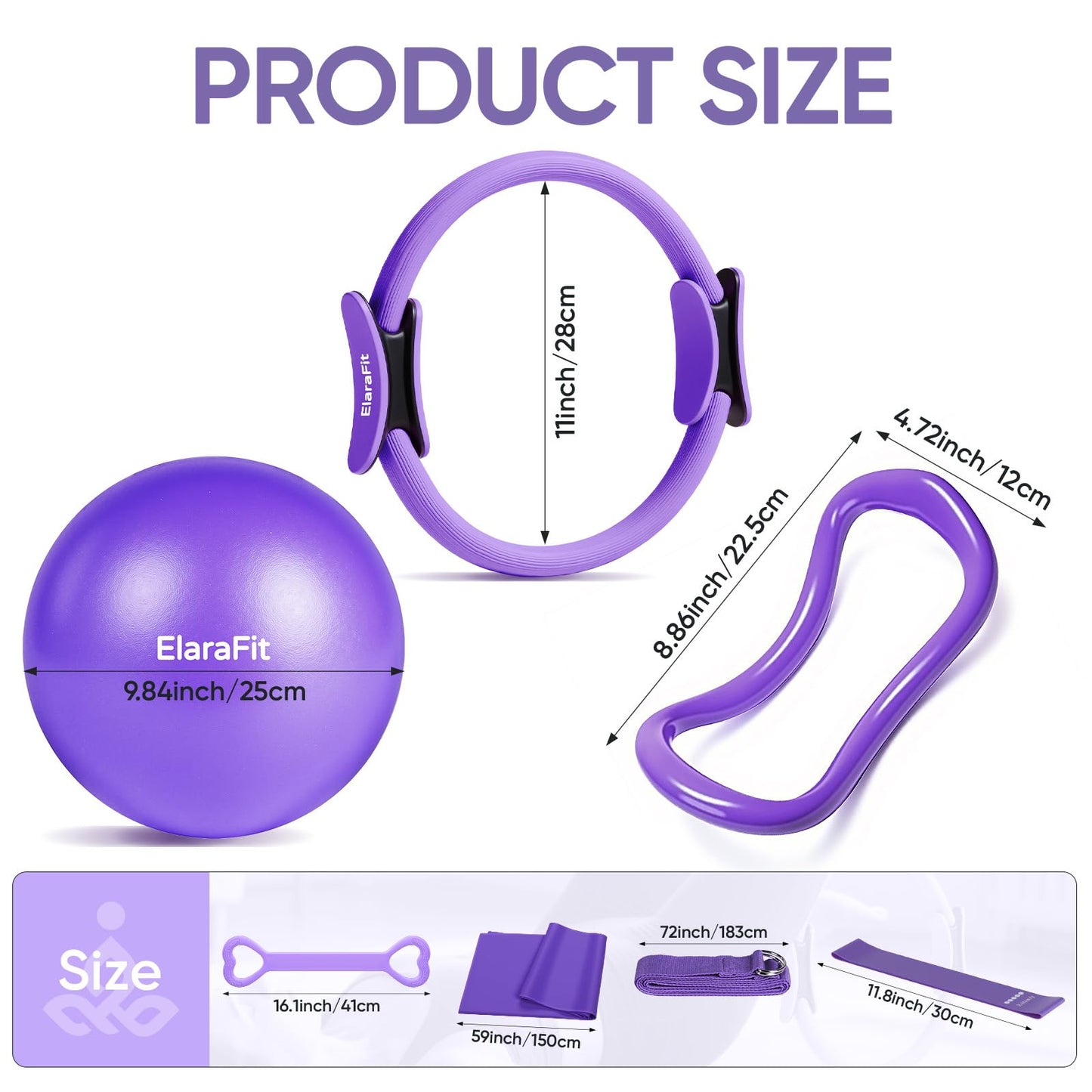Home Pilates Kit with Rings, Balls & Resistance Bands
