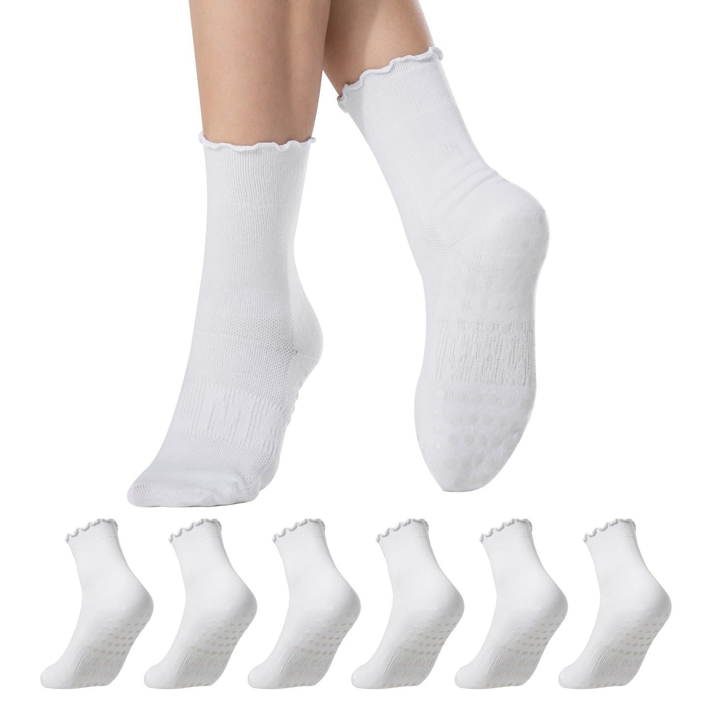 CoolMate Women’s Non-Slip Pilates Yoga Socks