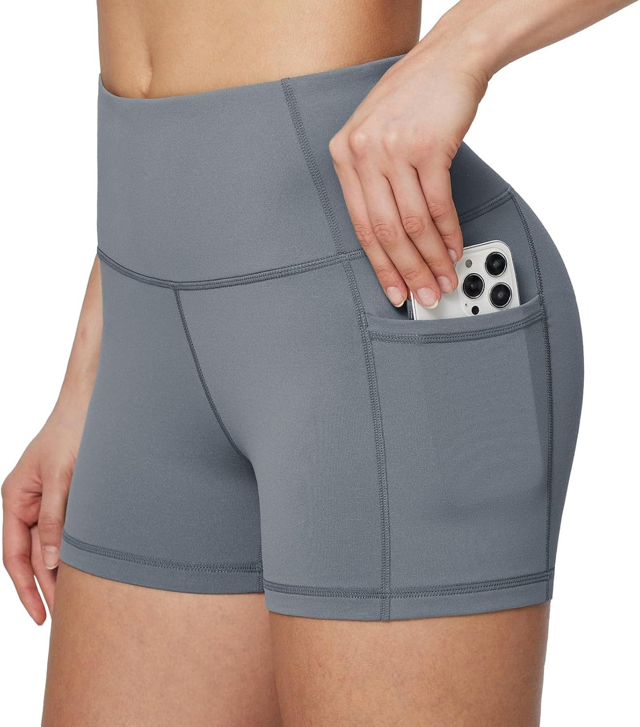 Baleaf Women’s High-Waist Biker Shorts with Pockets
