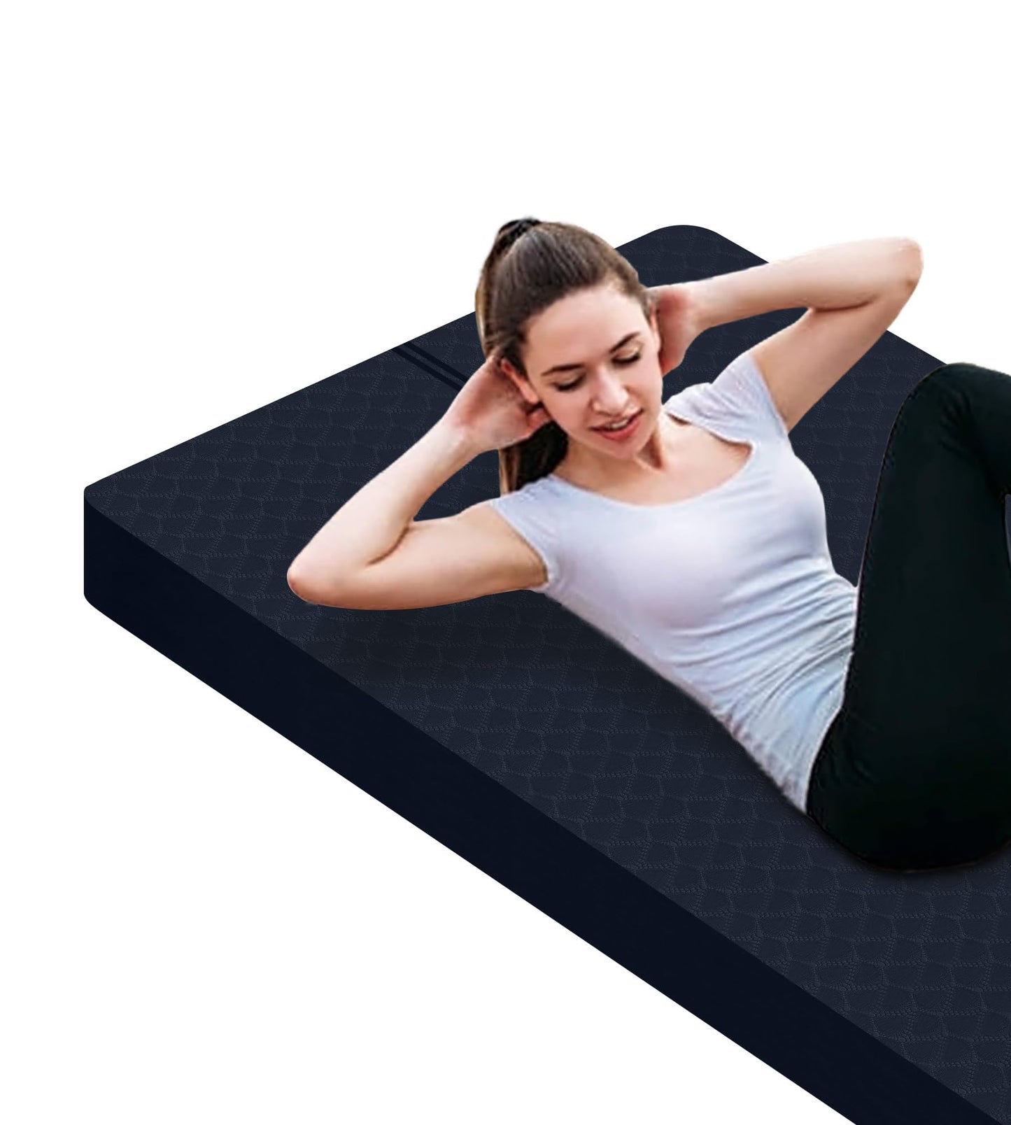 Nuveti Large Thick Yoga & Exercise Mat with Bag