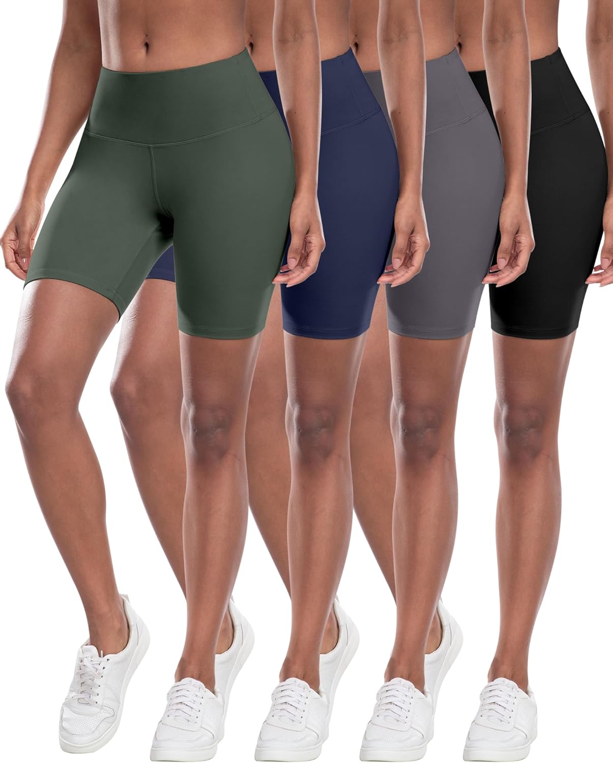 CHRLEISURE Women’s High-Waist Biker Yoga Shorts