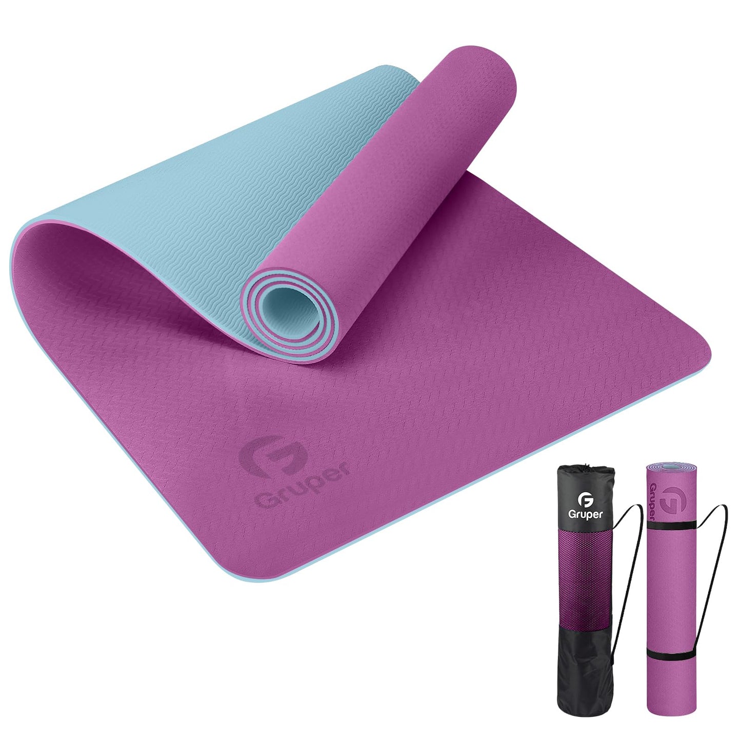 Non-Slip Eco-Friendly Yoga Mat with Strap
