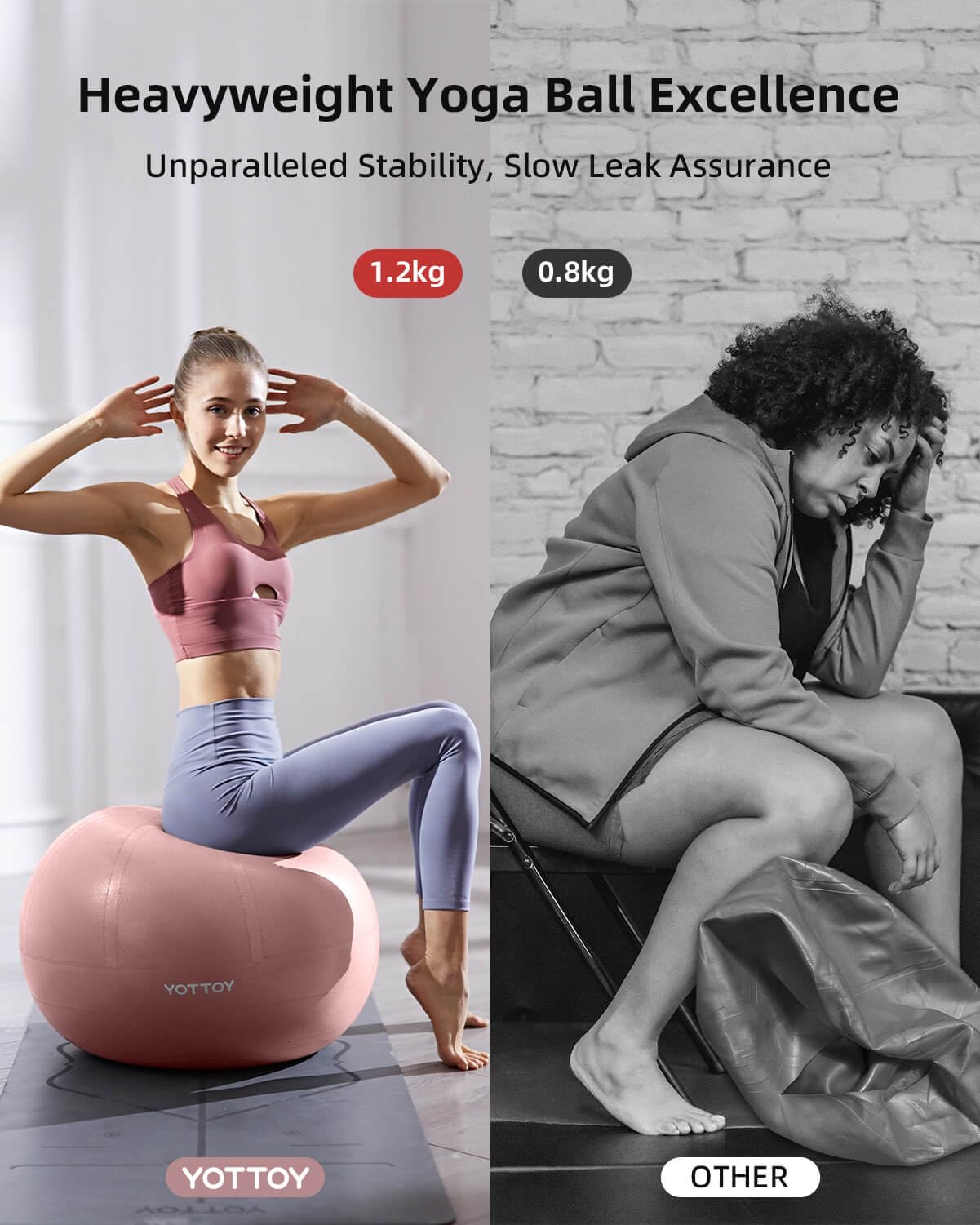 YOTTOY Anti-Burst Exercise Ball