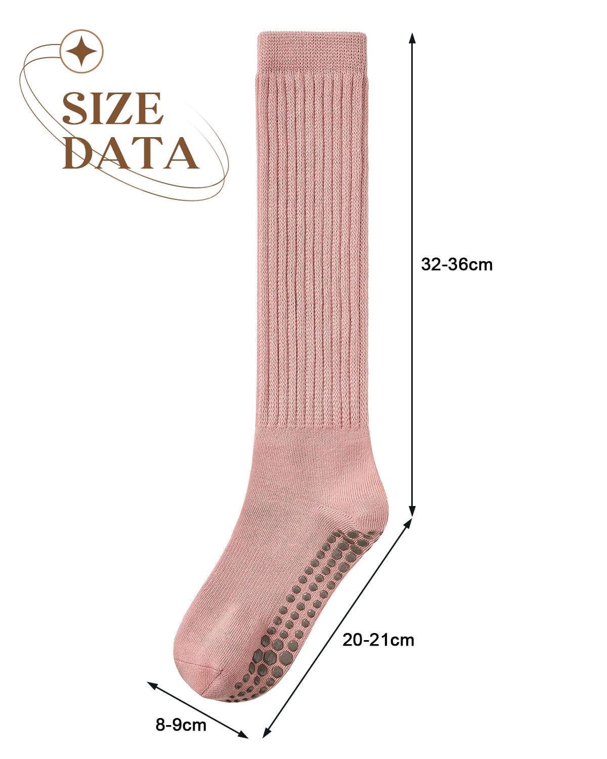 Century Star Non-Slip Yoga Pilates Socks