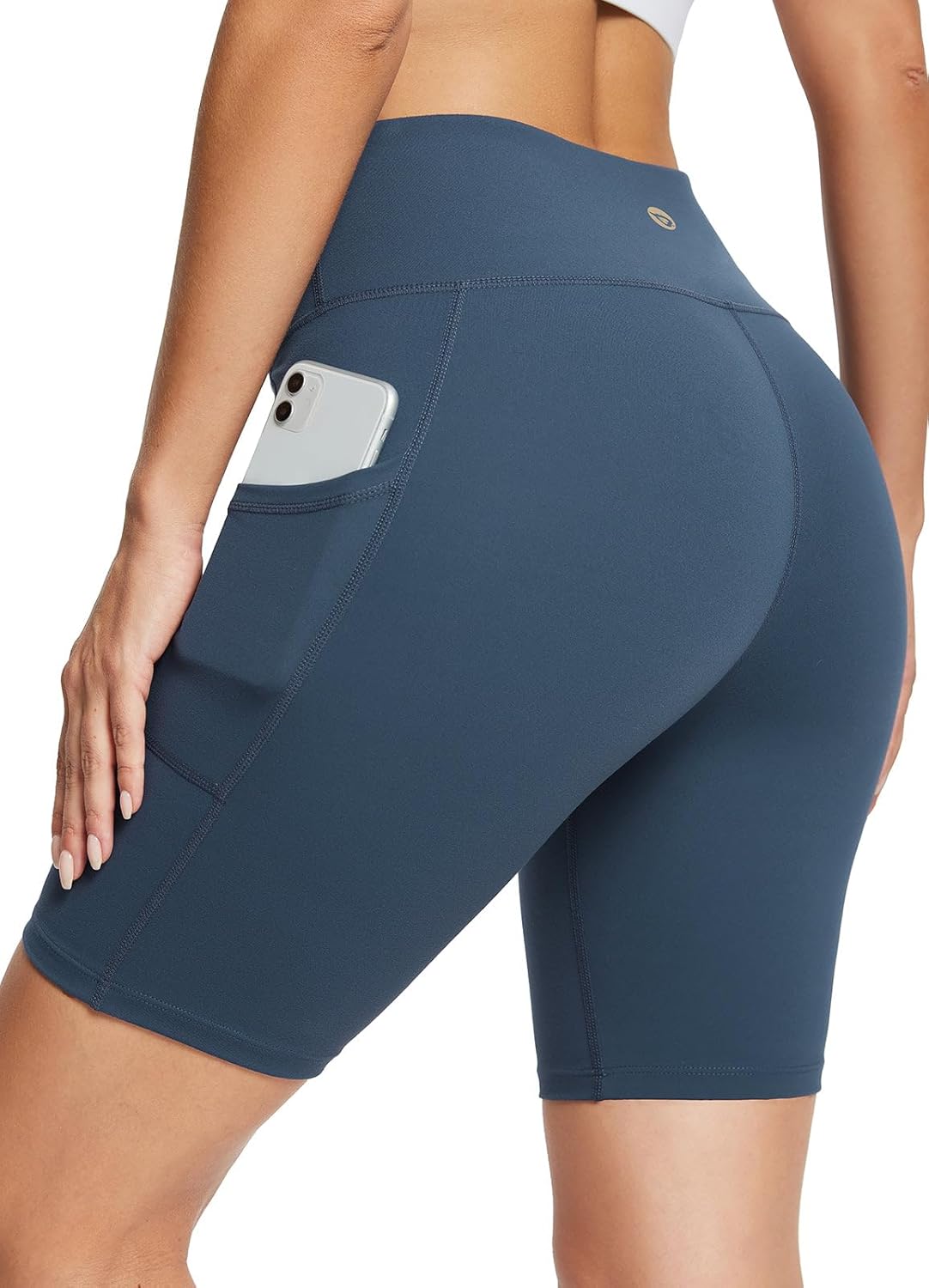 Baleaf Women’s High-Waist Biker Shorts with Pockets