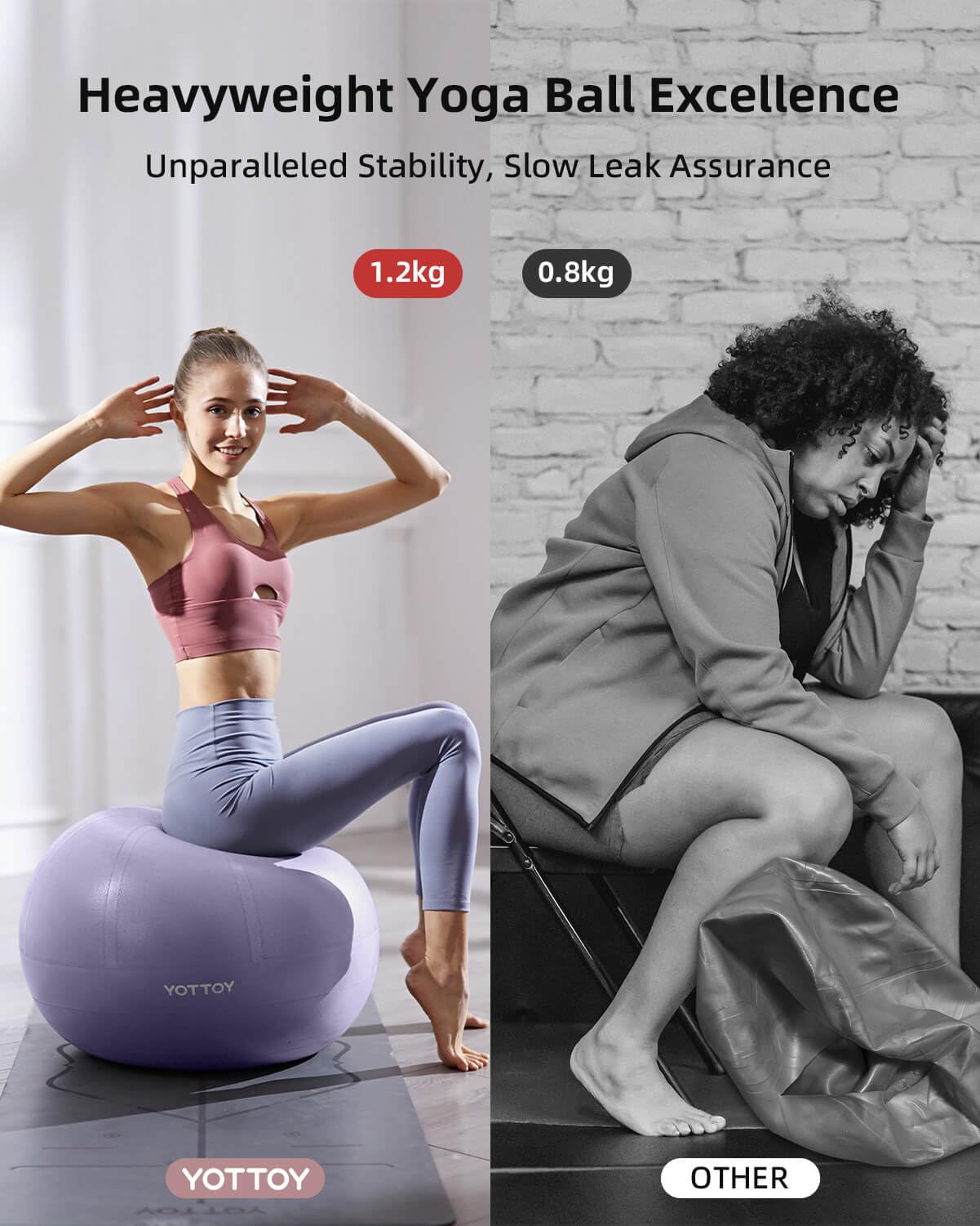 YOTTOY Anti-Burst Exercise Ball