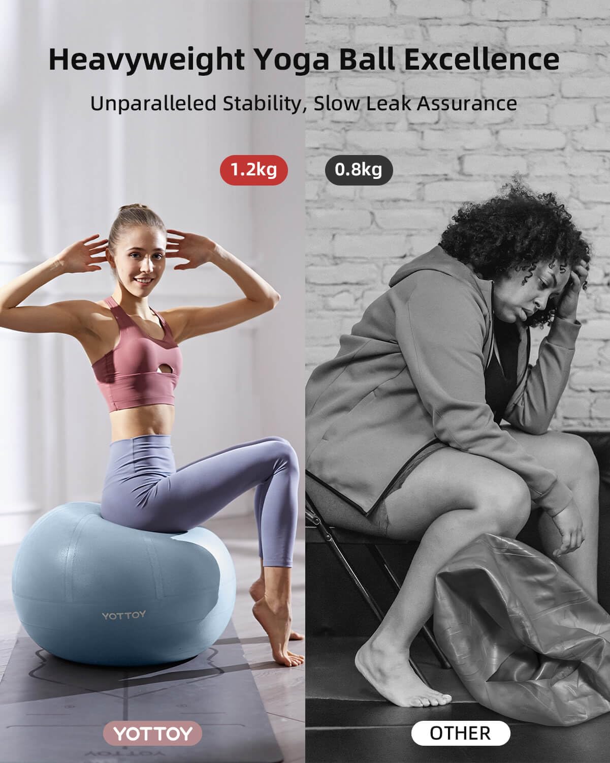 YOTTOY Anti-Burst Exercise Ball