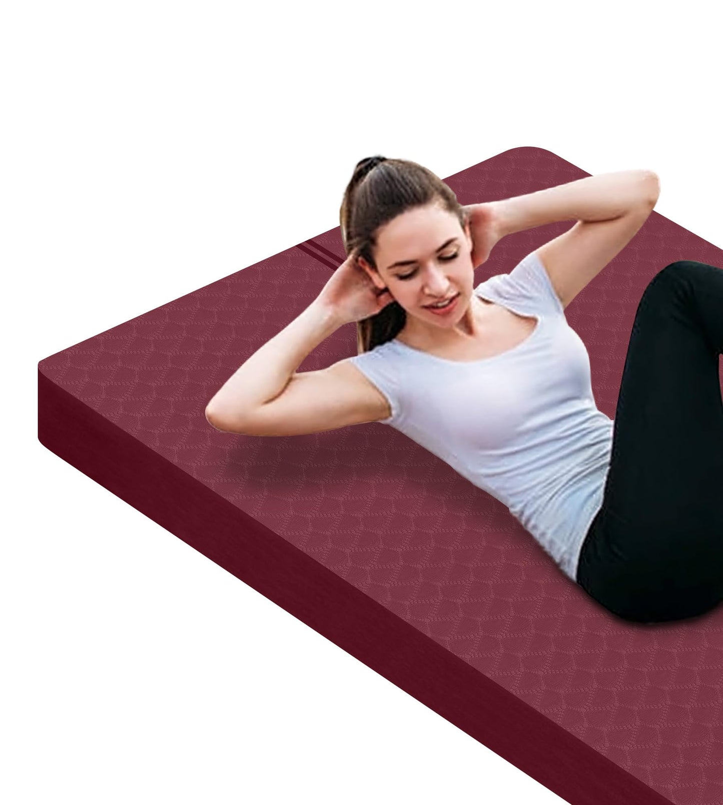 Nuveti Large Thick Yoga & Exercise Mat with Bag