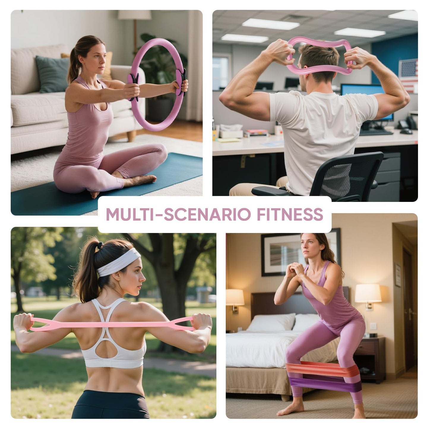 Home Pilates Kit with Rings, Balls & Resistance Bands