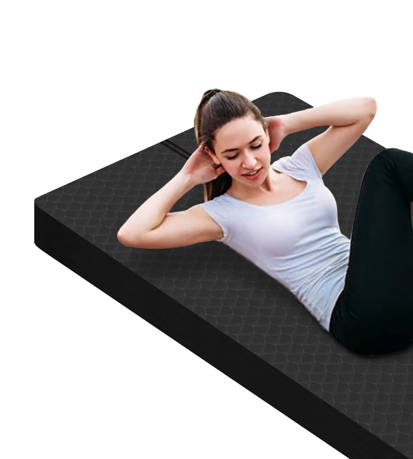 Nuveti Large Thick Yoga & Exercise Mat with Bag