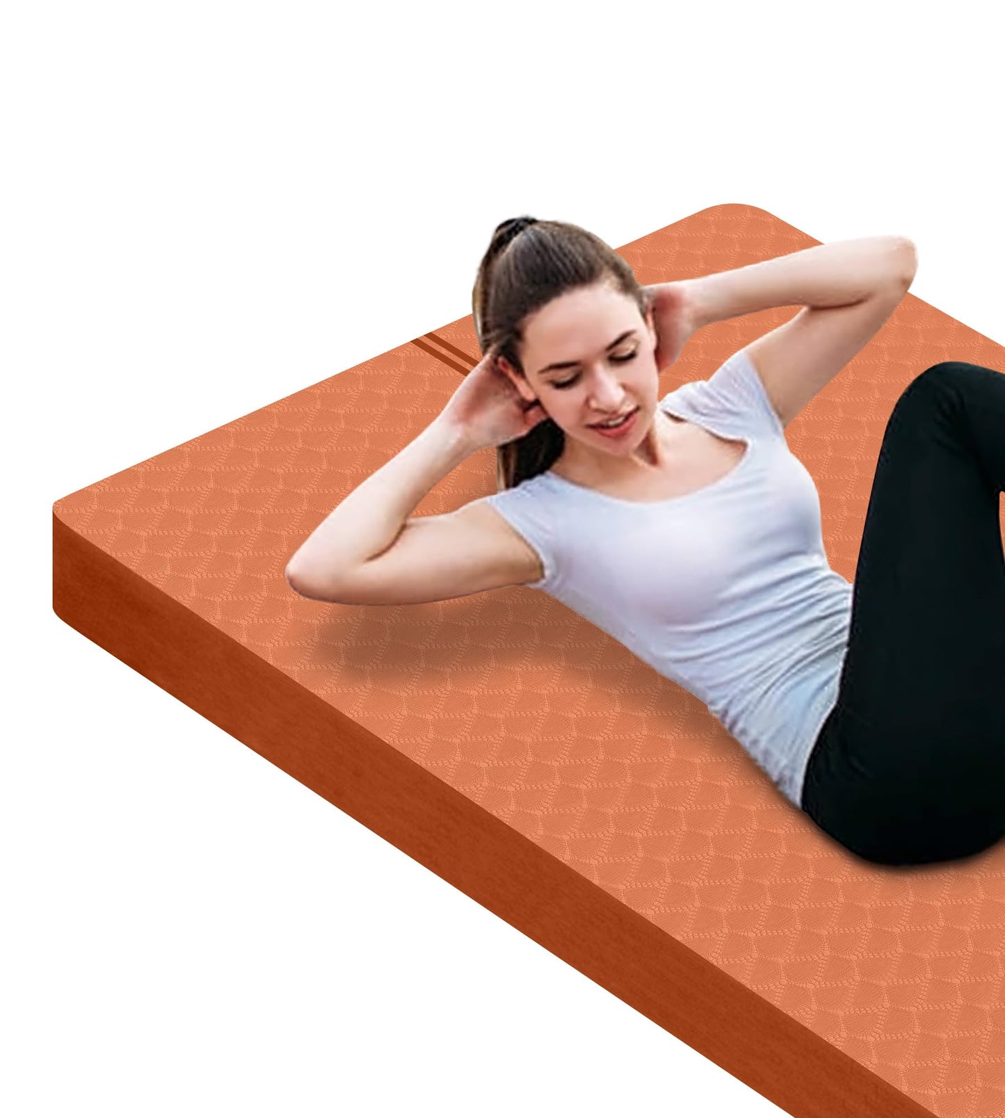 Nuveti Large Thick Yoga & Exercise Mat with Bag