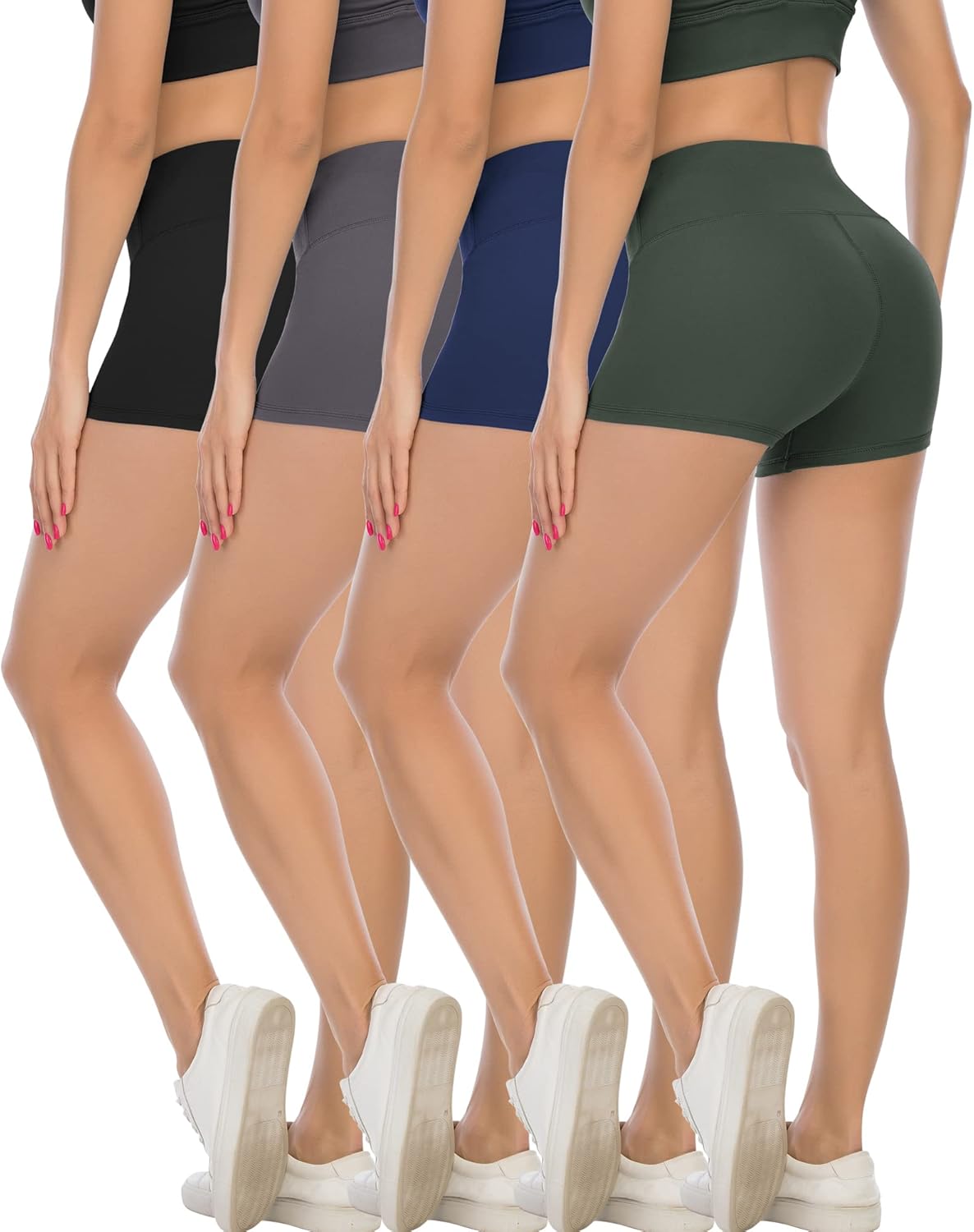 CHRLEISURE Women’s High-Waist Biker Yoga Shorts