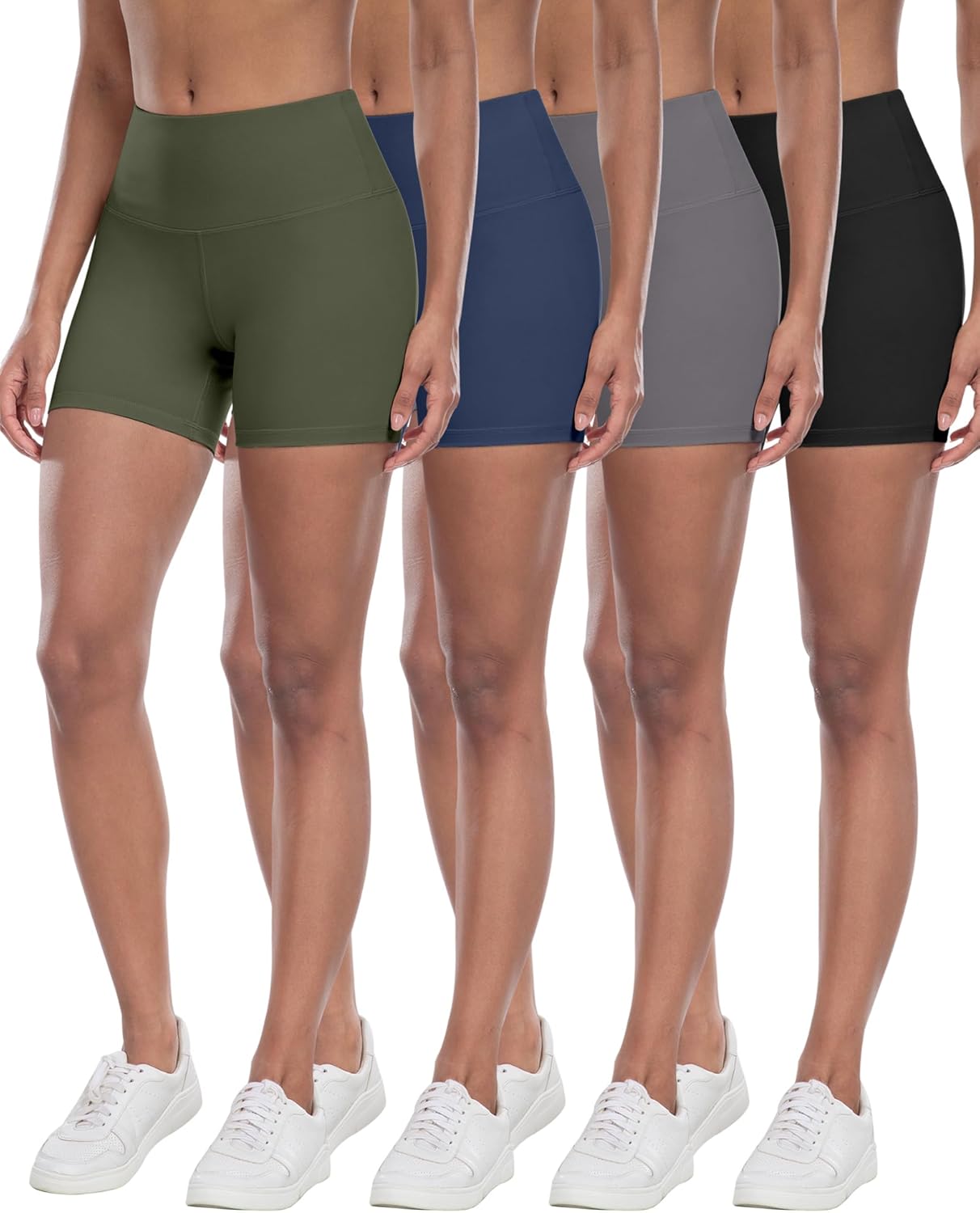 CHRLEISURE Women’s High-Waist Biker Yoga Shorts