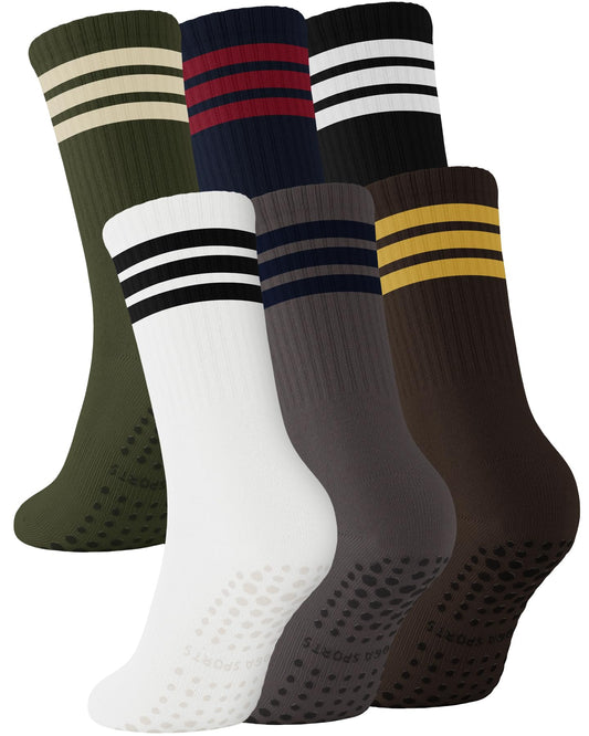 6 Pairs Women’s Non-Slip Pilates & Yoga Socks