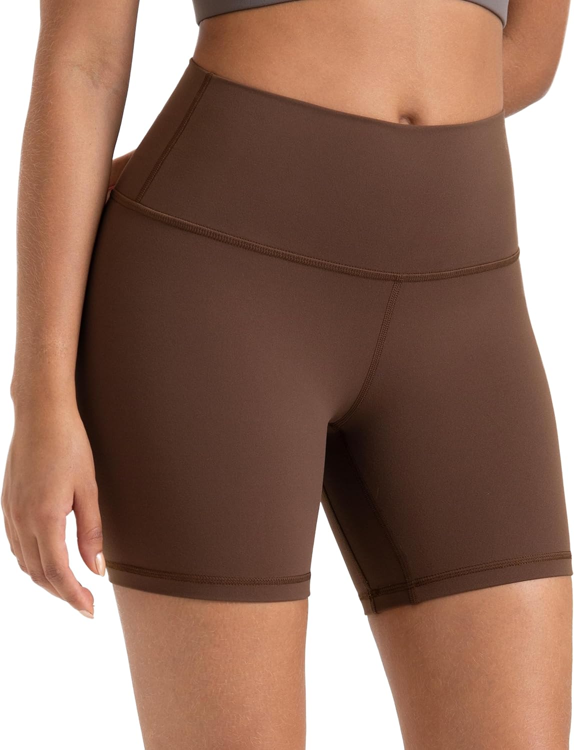 Colorfulkoala Women’s High-Waist Yoga Shorts 6"