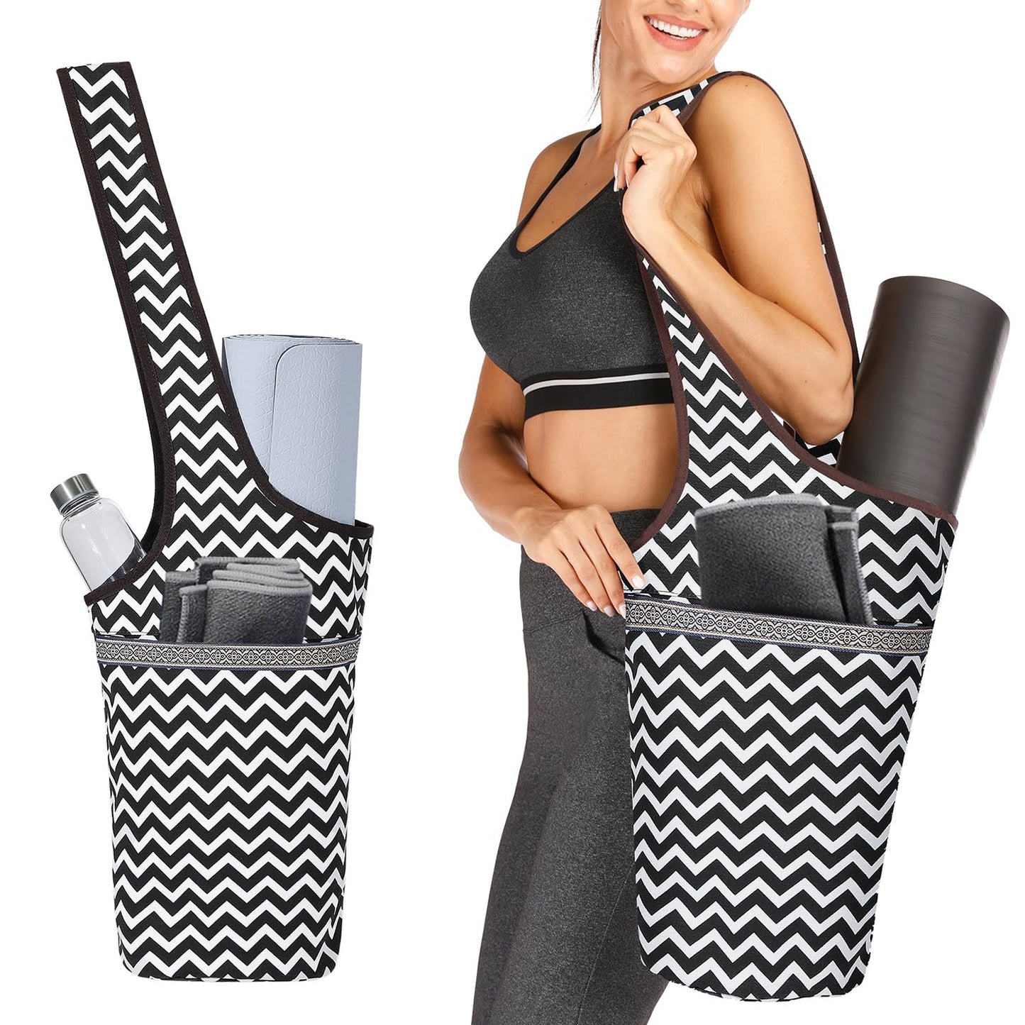 Ewedoos Yoga Mat Bag with Pocket